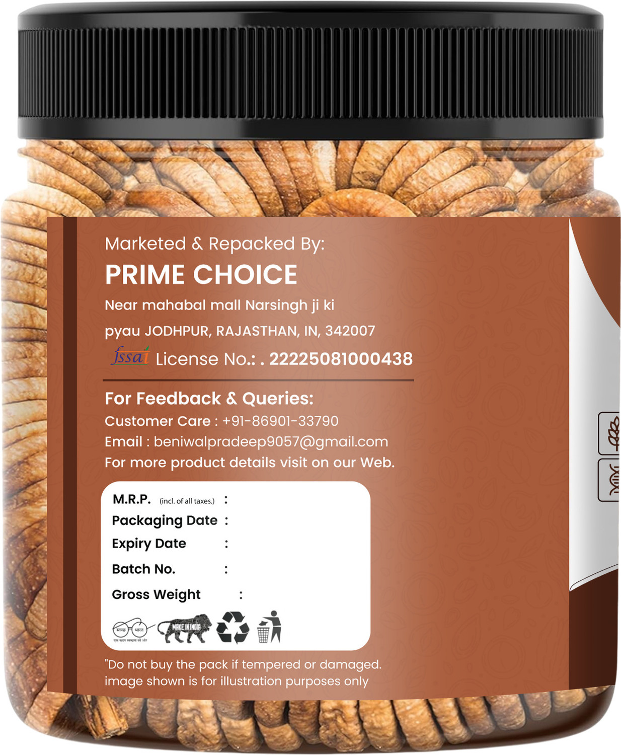 Image of AIRCART Premium Dry Afghani Anjeer 1000gm Pack Figs