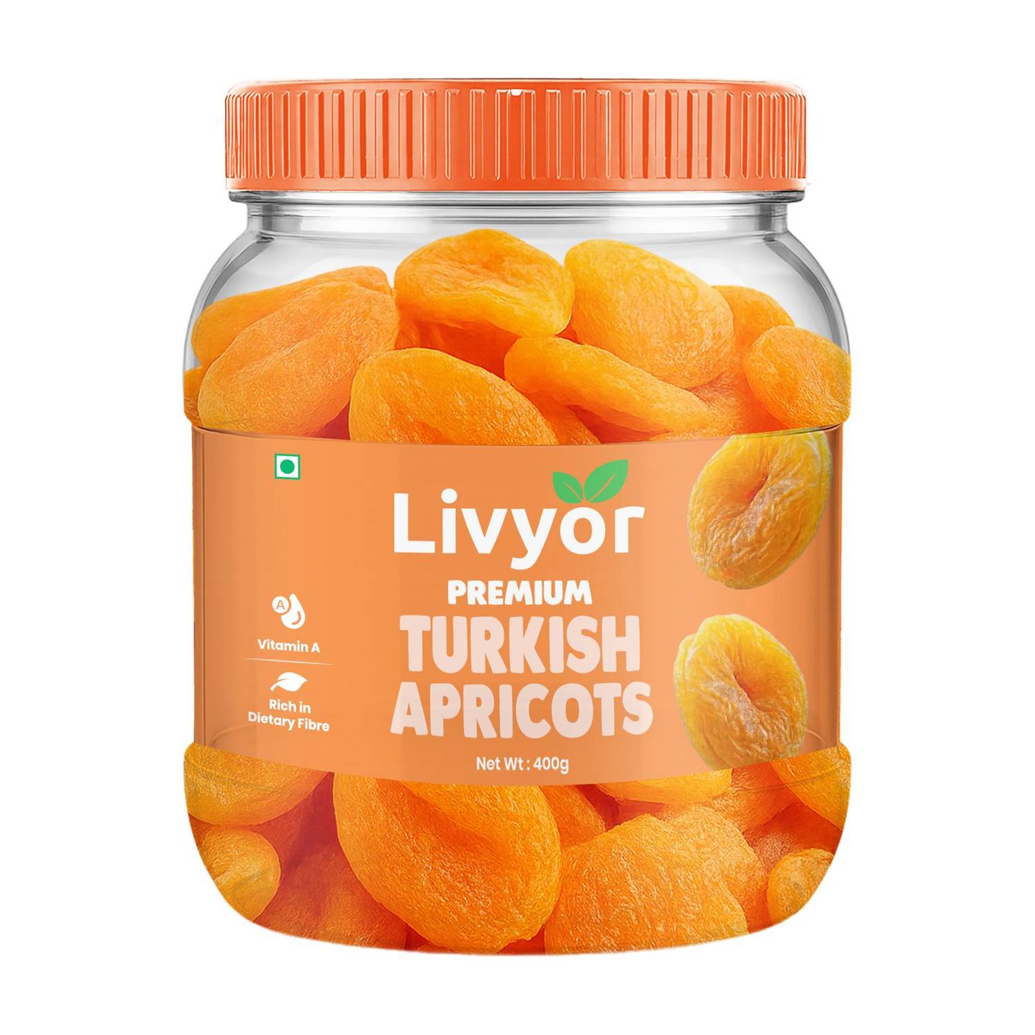 LIVYOR Premium Turkish Apricots | Dry Fruits Dried Apricots