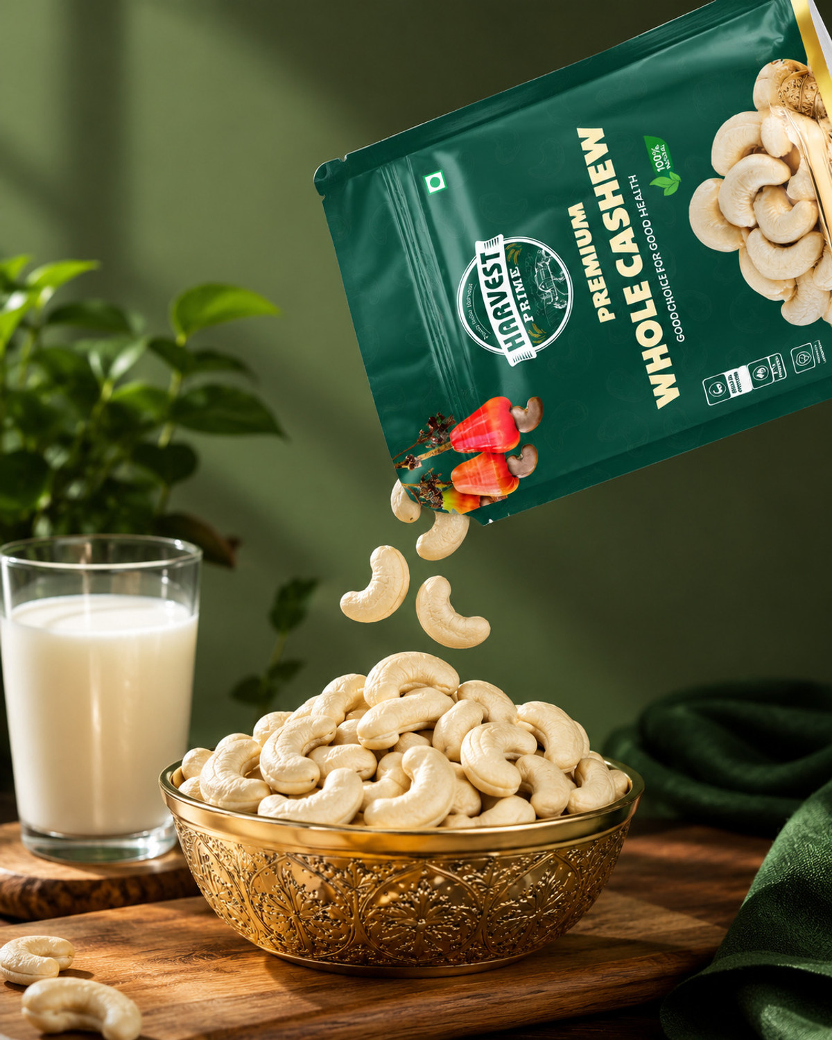 Image of HARVEST PRIME Cashew Nuts Premium Quality Cashews