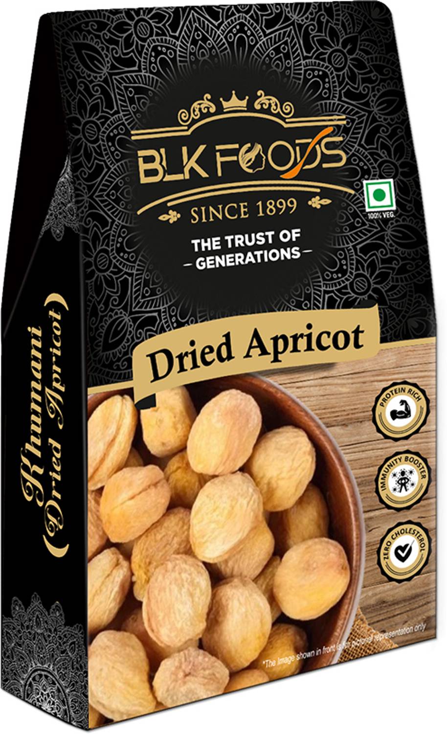 BLK FOODS 250g Dried Apricot | Khumani Dry Fruit Apricots