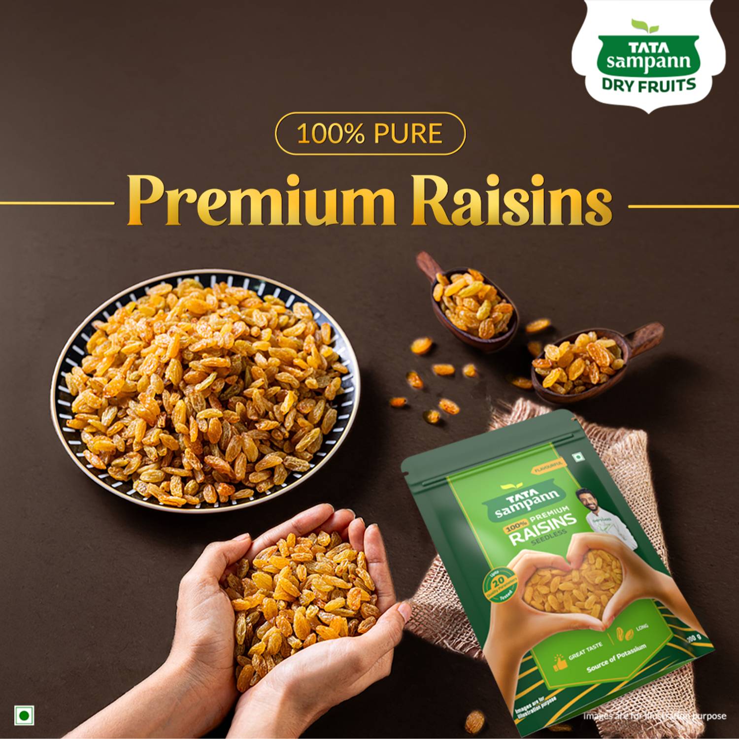 Tata Sampann Premium Quality Kishmish, 100% Pure Raisins - Image 4