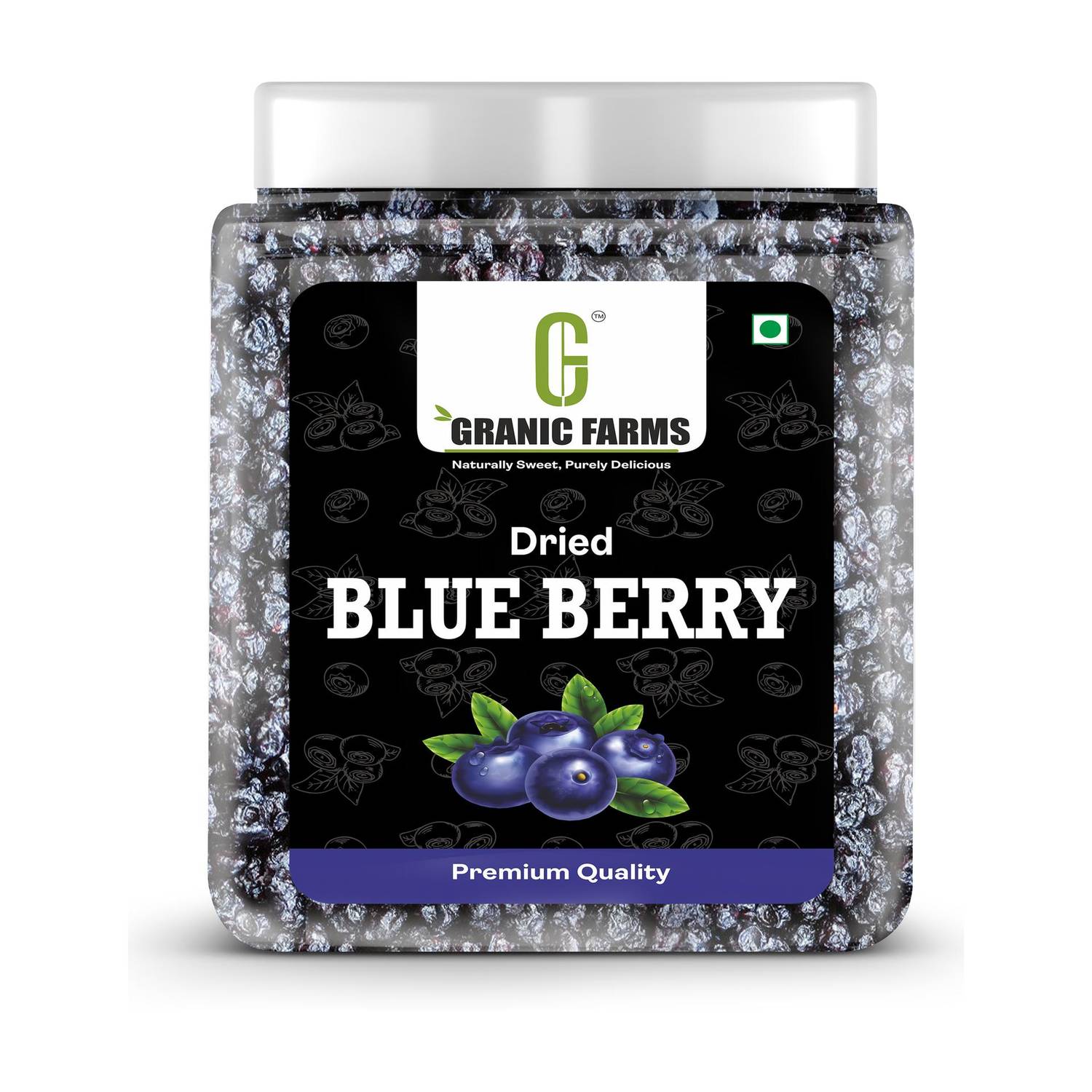 GRANIC FARMS Premium Dried Blueberry Plum | Healthy Snacks | Dried Blueberry