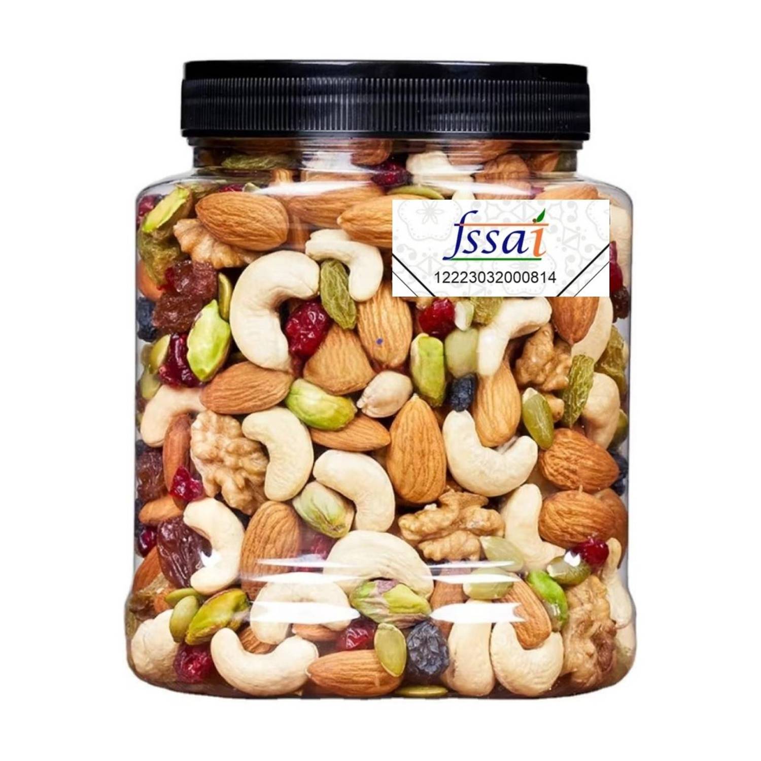 hanumant enterprises Mix Dry Fruit - Panchmeva -Almond,Cashew,Dry Dates,Black Raisin,Green Almonds, Apricots, Walnuts, Dry Dates, Raisins, Pistachios, Cashews