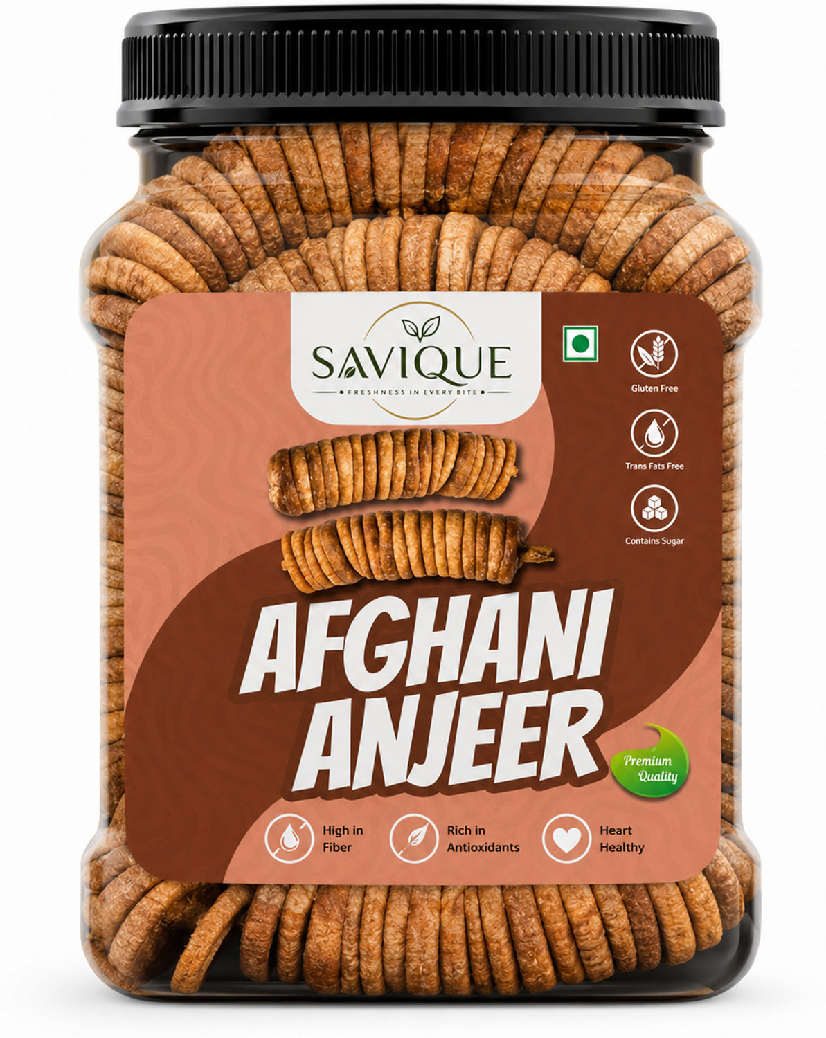 Image of Savique Premium Dried Afghani Anjeer | Dryfruit Fresh Figs