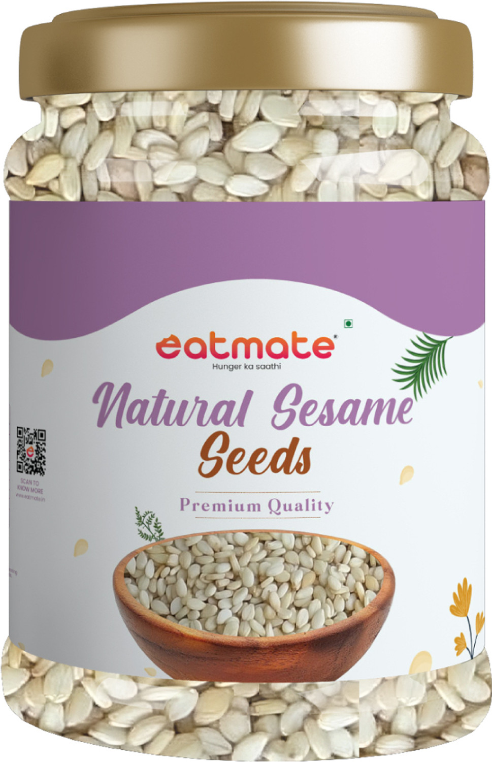 Image of Eatmate Premium Natural sesame Seeds|Till| Super Food Sesame Seeds
