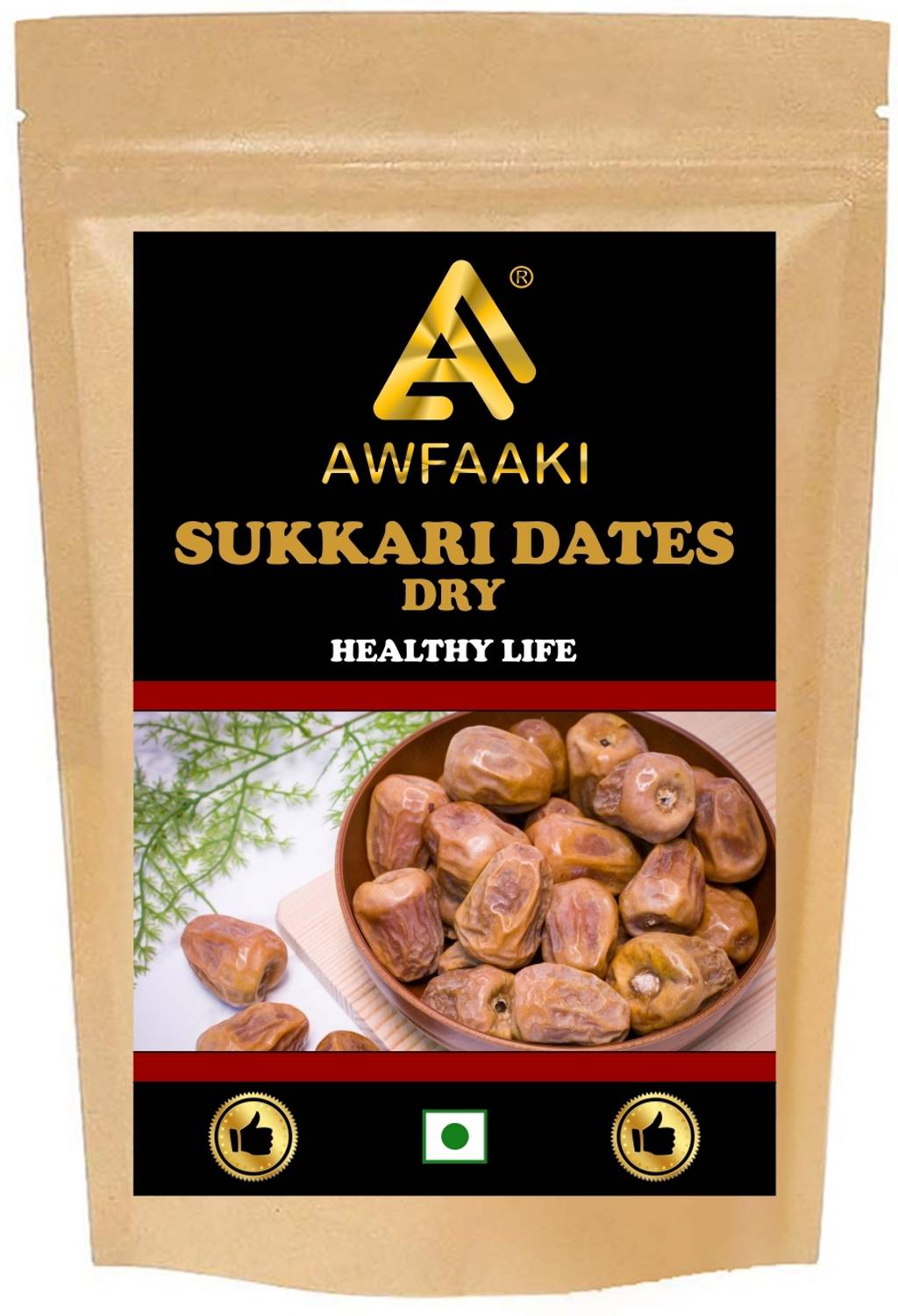 AWFAAKI SUKKARI DATES DRY / SAUDI ARABIA 250 GM Dates