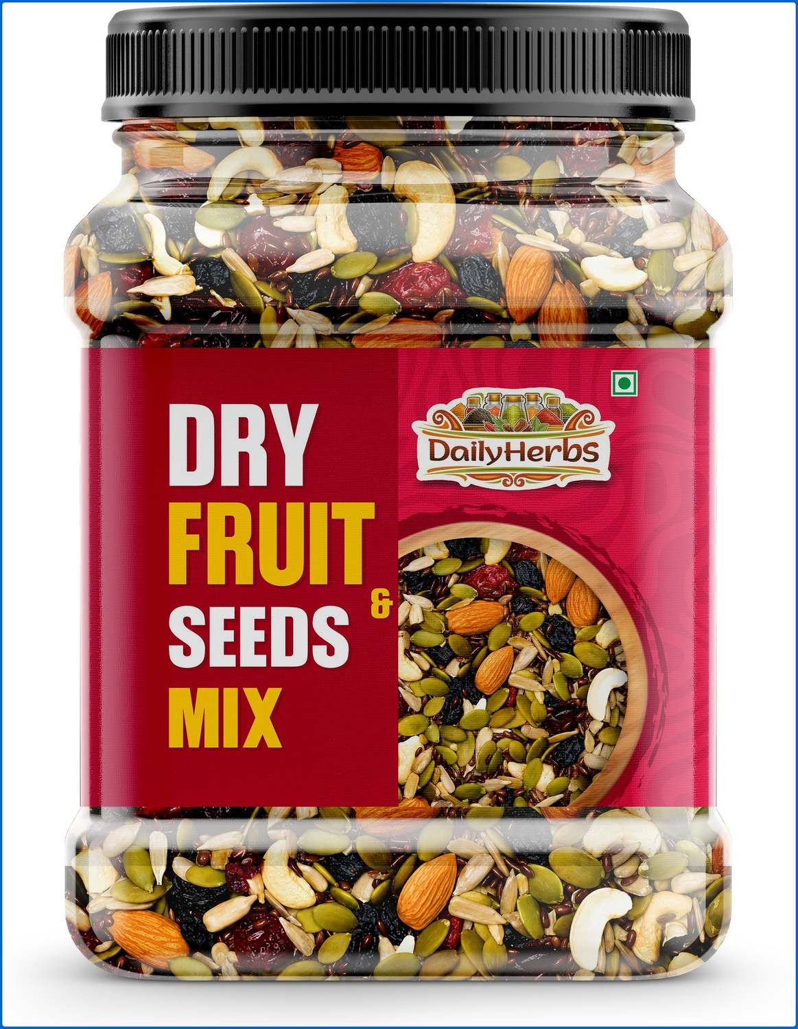 Image of DAILYHERBS Premium Mix Dry fruits | Panchmewa Mix Almonds, Cashews, Raisins, Dates, Apricots, Assorted Seeds & Nuts