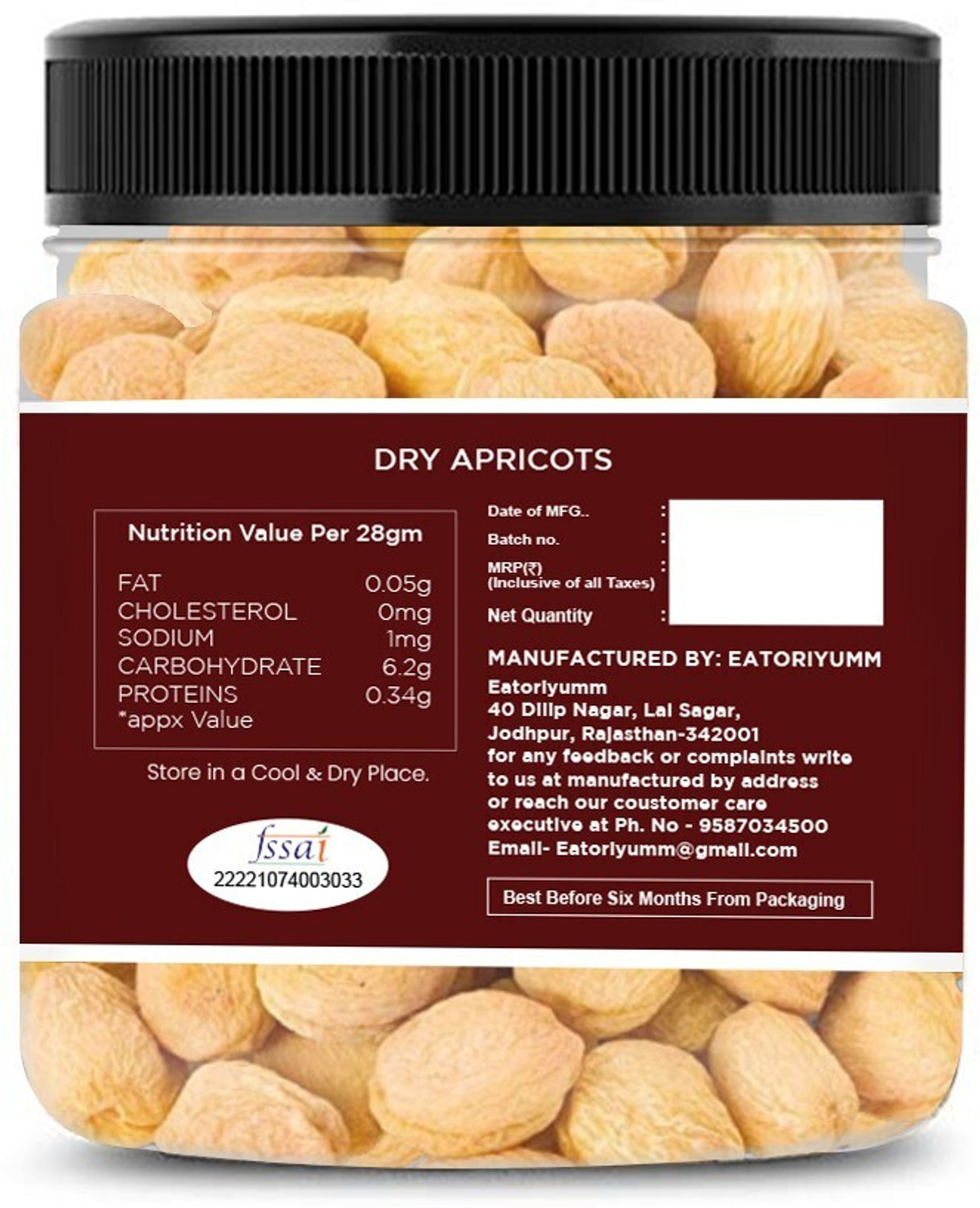 Image of Eatoriyumm Khumani | Khurbani | Jardalu | Prunu | Dry Apricots