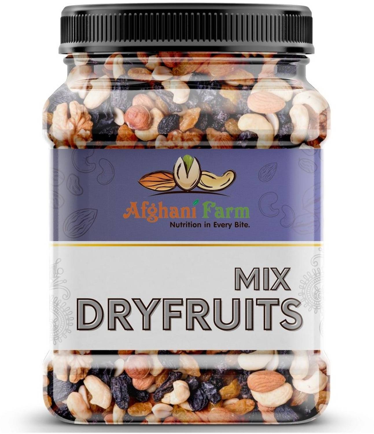 Afgani Farm Mix Dry Fruits Nut Green Almonds, Cashews, Raisins, Apricots, Figs
