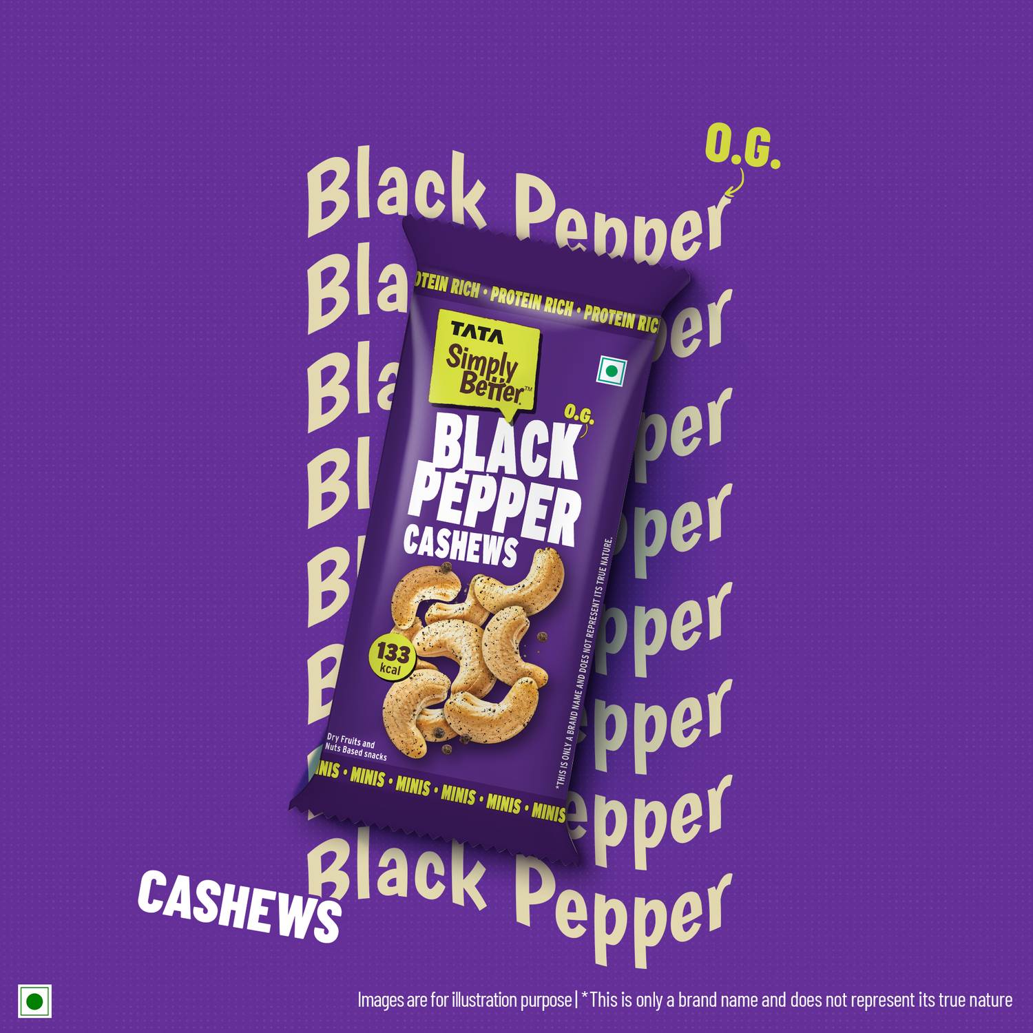 Tata Black Pepper Cashews 23g - Image 3