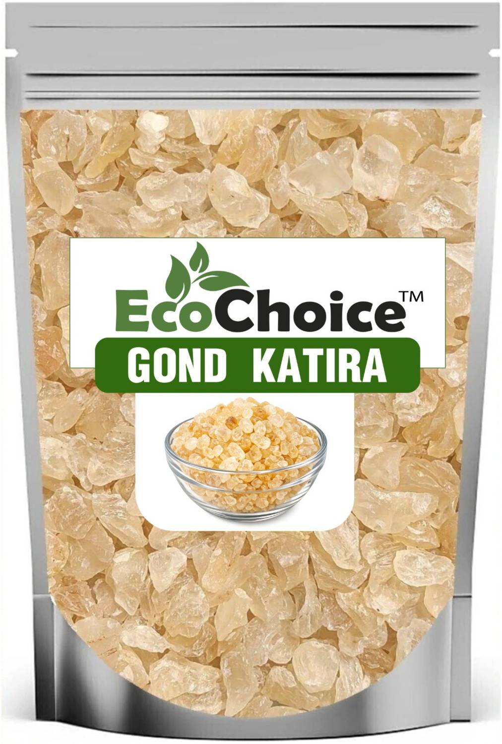 Ecochoice Pure Natural Gond Katira Seeds & Nuts (75g) - Image 1