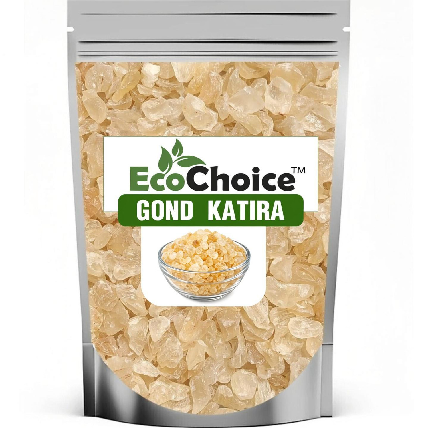 Image of Ecochoice Pure Natural Gond Katira assorted seeds & Nuts (50g) Dried Gum