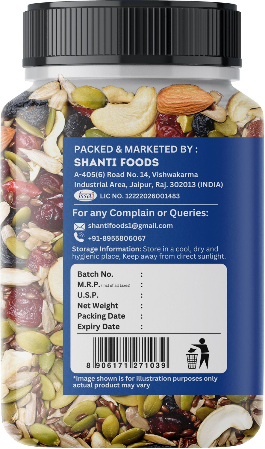 Image of Healthy Wealthy Healthy Mix Nuts, Seeds and Berries Combo | Super Nutritious Food | Dry Fruits Almonds