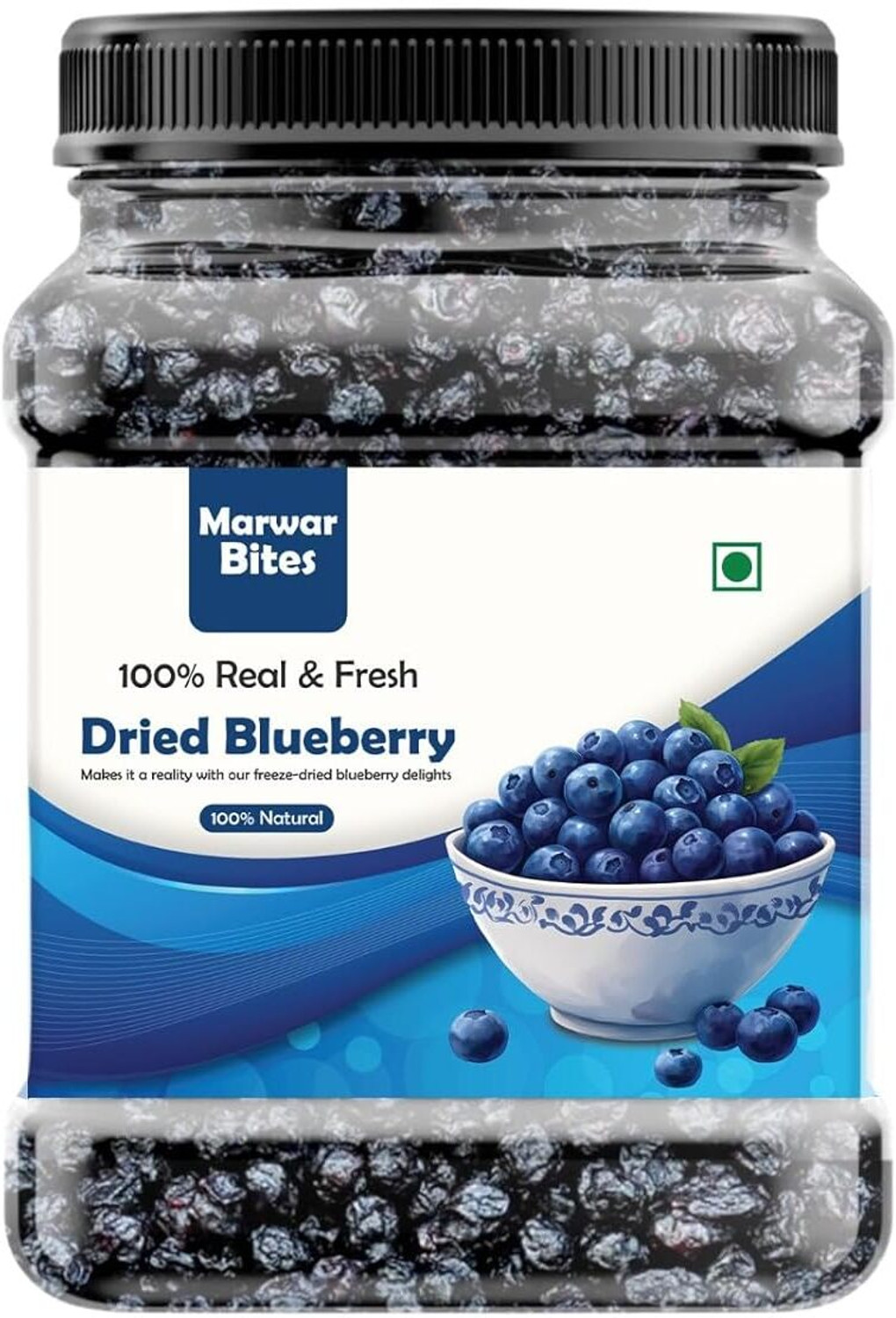 Image of Marwar Bites Naturally Sweet & Delicious Premium Dried Blueberries Healthy Dry Fruit For Gift Blueberry