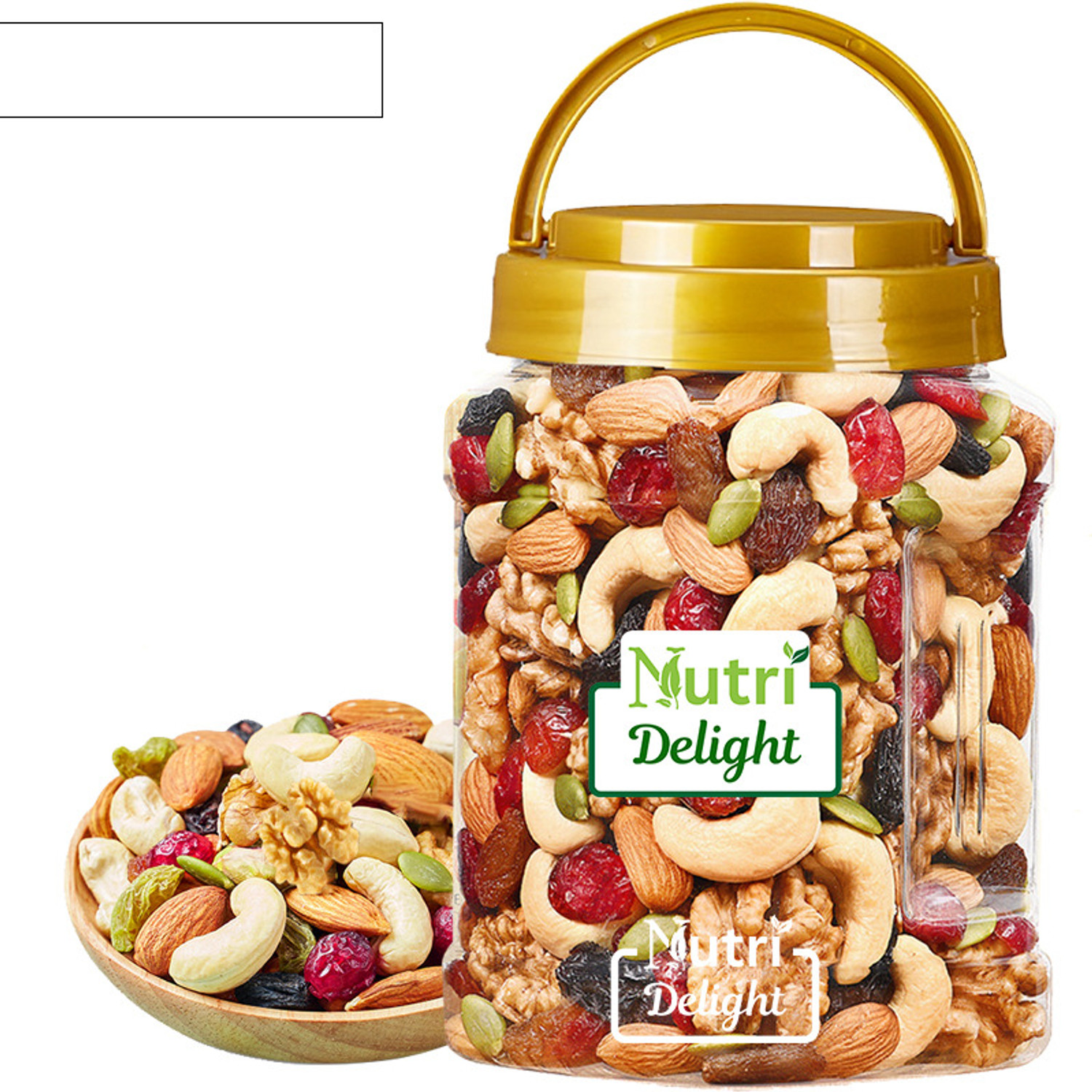 Image of Nutri Delight Healthy Nutmix | Mixed Dryfruits | Source of Vitamin and Minerals Almonds, Apricots, Cashews, Figs, Dry Dates, Raisins, Kiwi, Assorted Seeds & Nuts