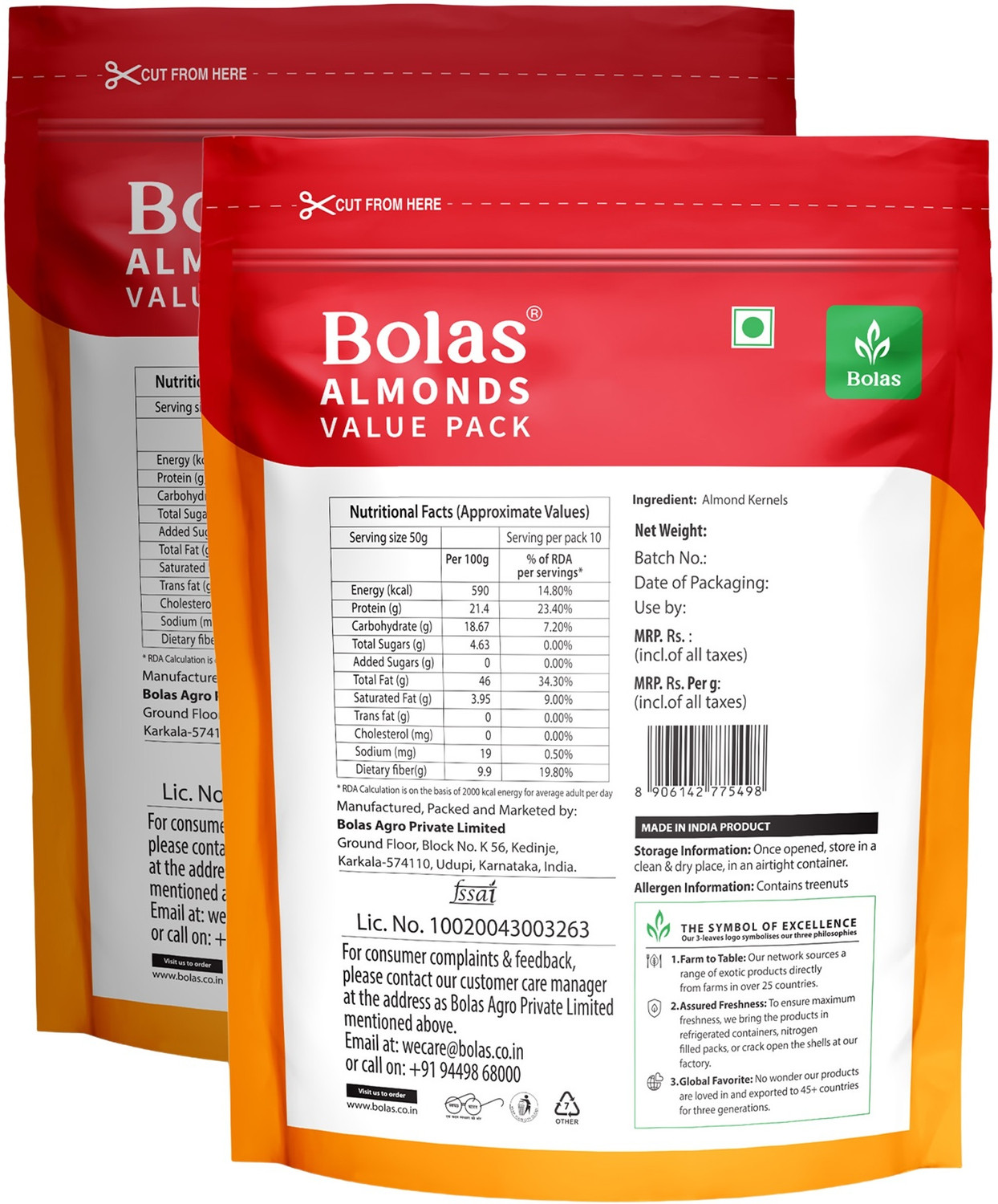 Image of Bolas Almond Value Pack Almonds