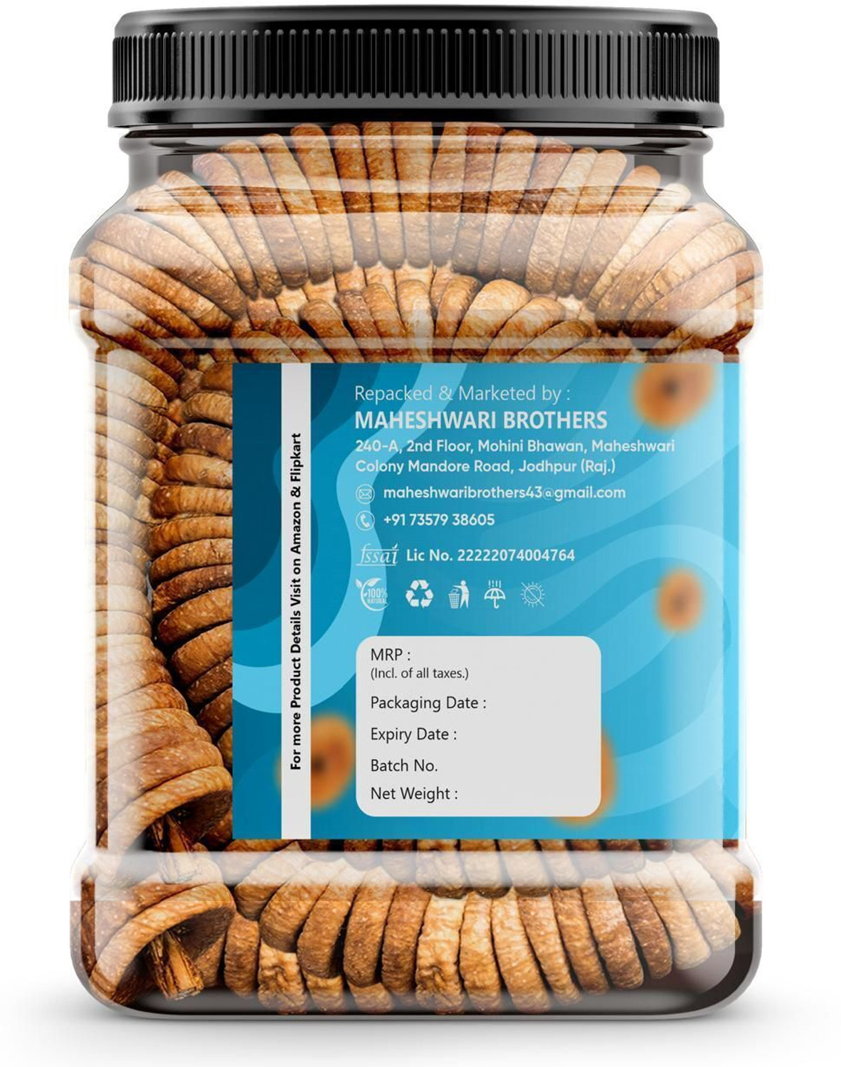 Image of PROTIUM Afghani Anjeer | Dried Figs | Naturally Sweet & Fiber Rich Dry Fruit Figs