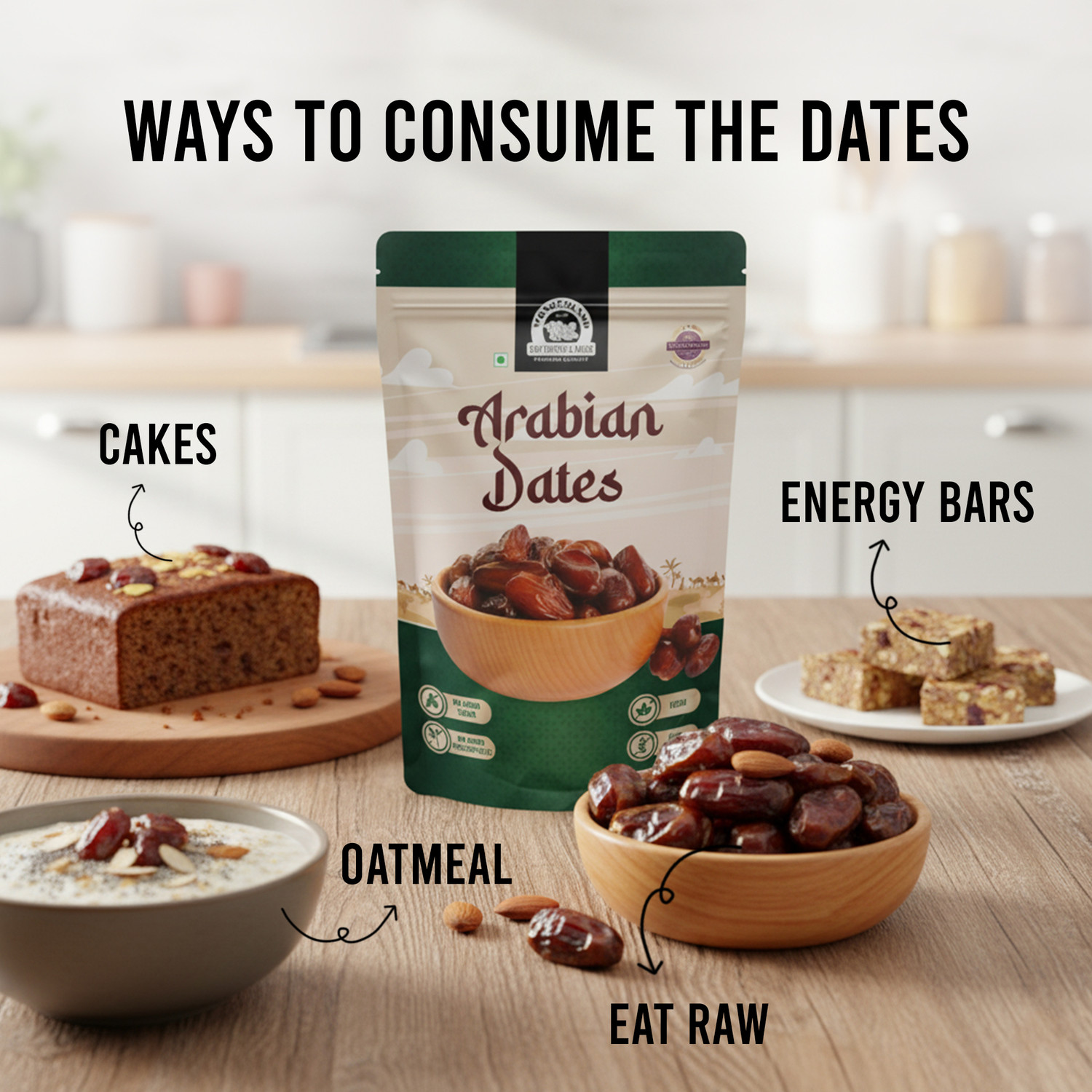 Wonderland Foods Arabian Dates 500G