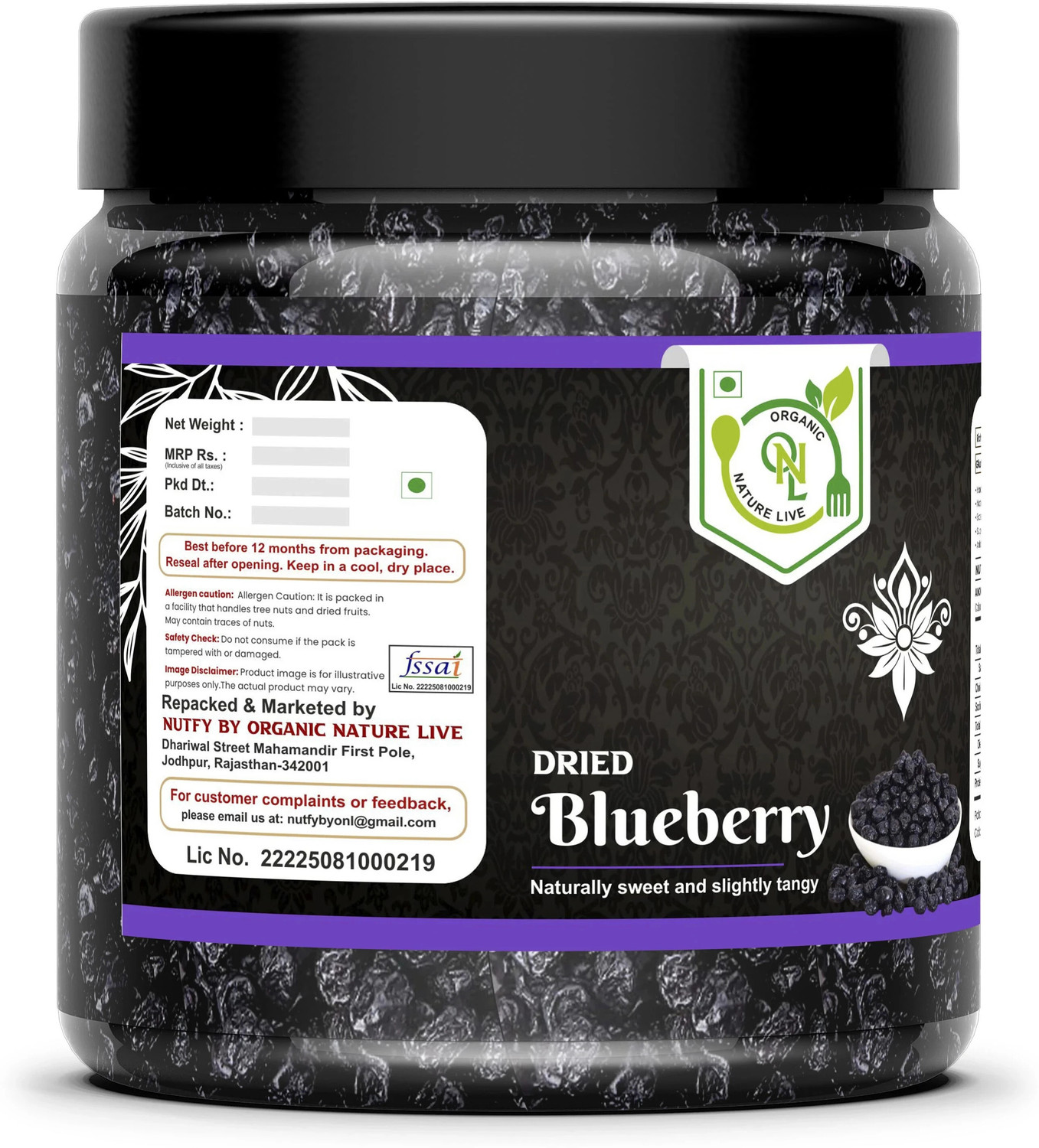 Image of organic nature live Blueberry Blueberry