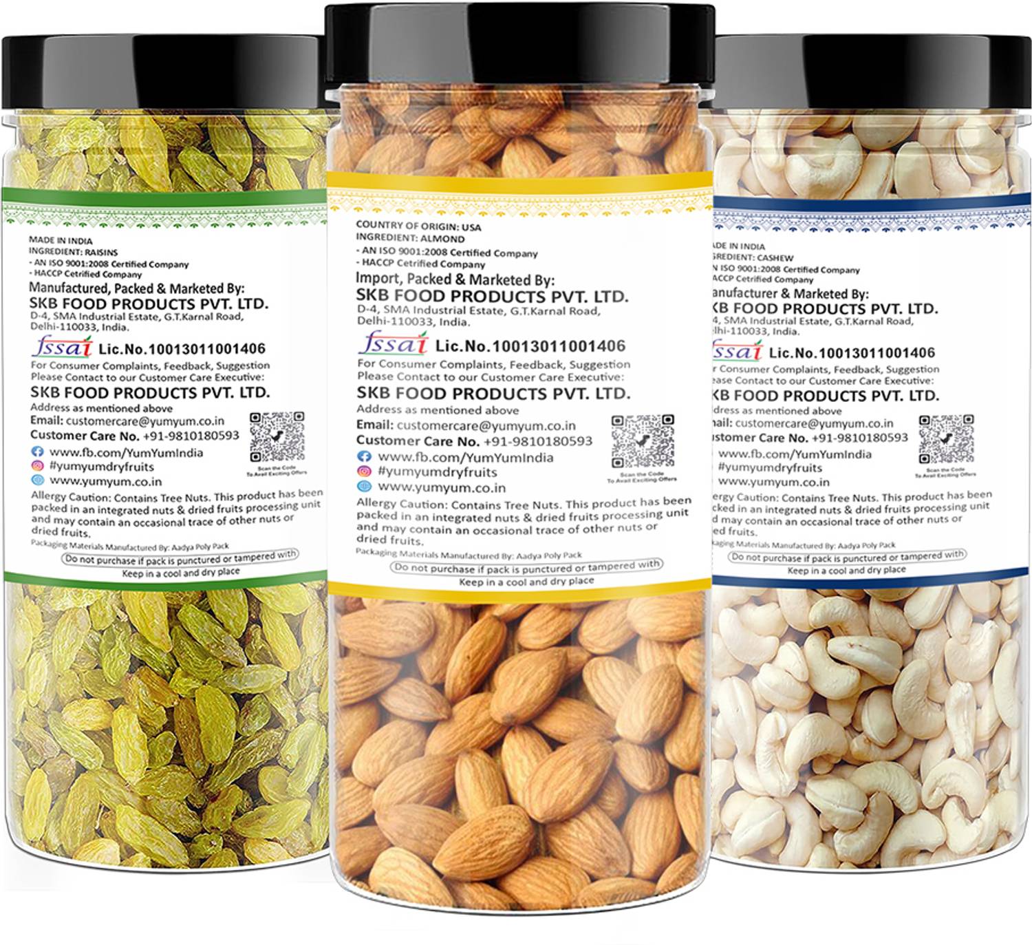YUM Dry Fruits Combo Badam Kaju Kishmish - Image 3