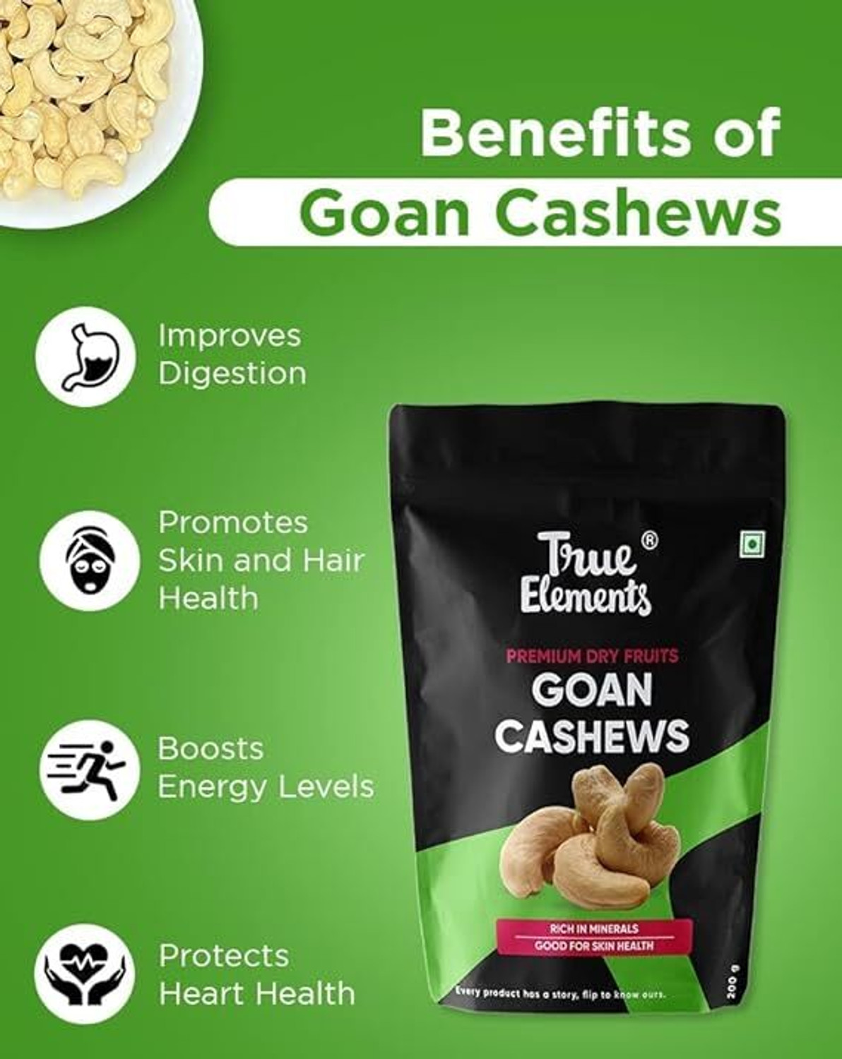 Image of True Elements Whole Cashews Cashews