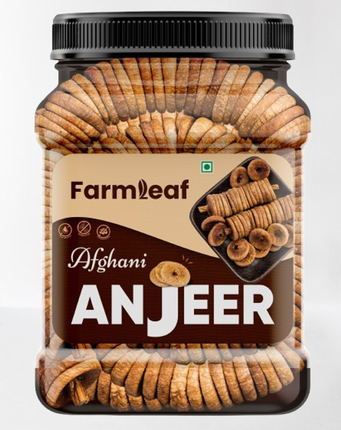 Image of FarmLeaf Afgani Anjeer | Dry Fruits | Jar Pack Figs