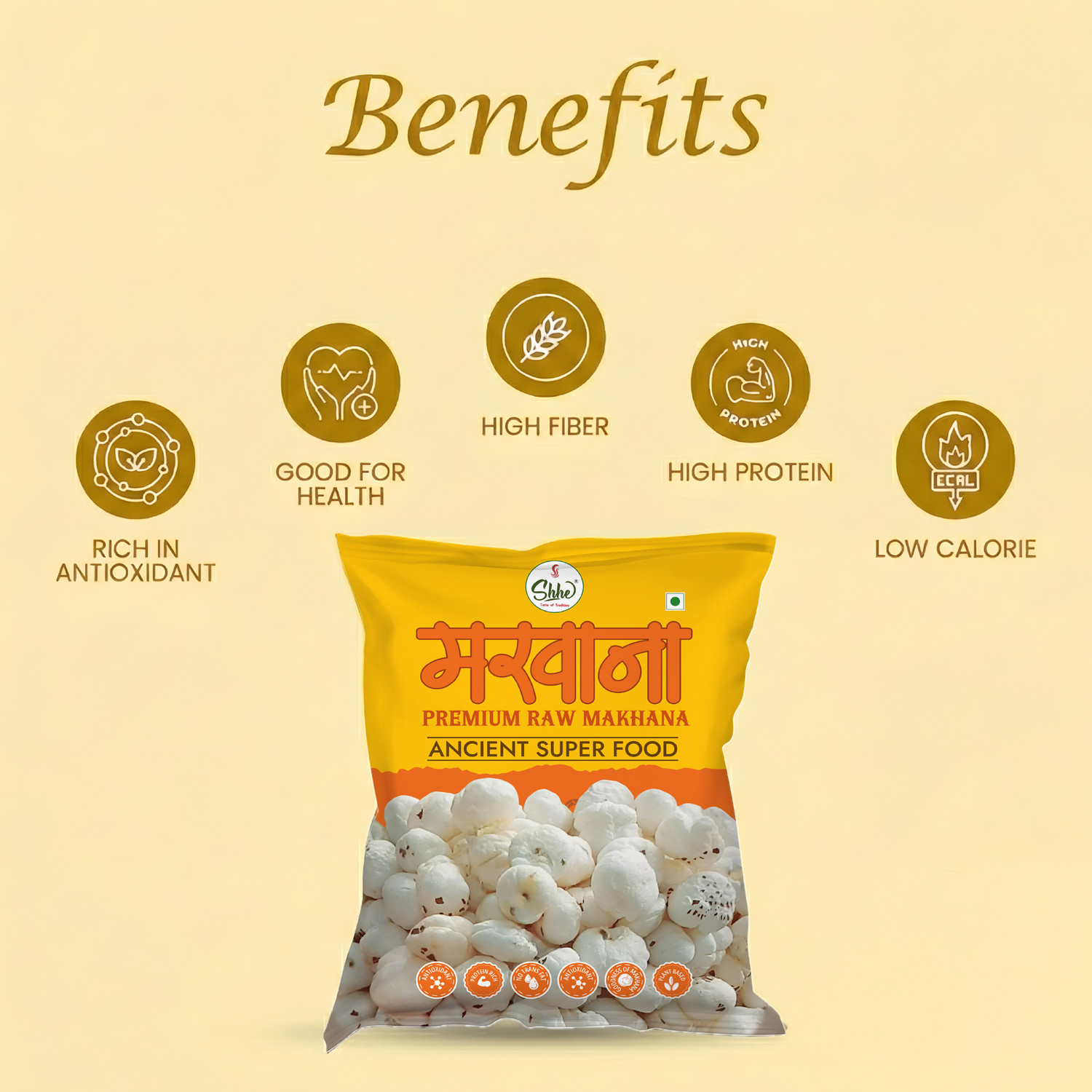 Image of Shhe Premium Phool Makhana | 100% Natural & Healthy | Fox Nut