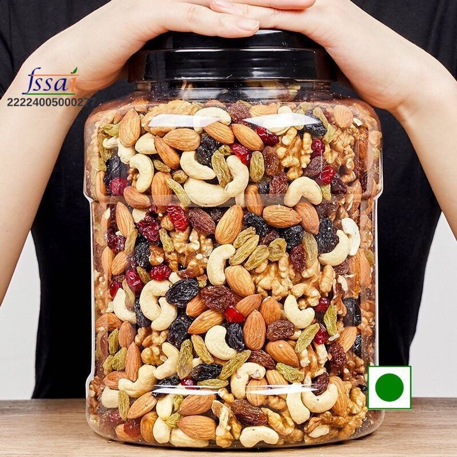 VANSURI Mixed Dry Fruit Healthy Snacks Mixed Nuts Contain Almonds, Cashews, Raisins, Apricots