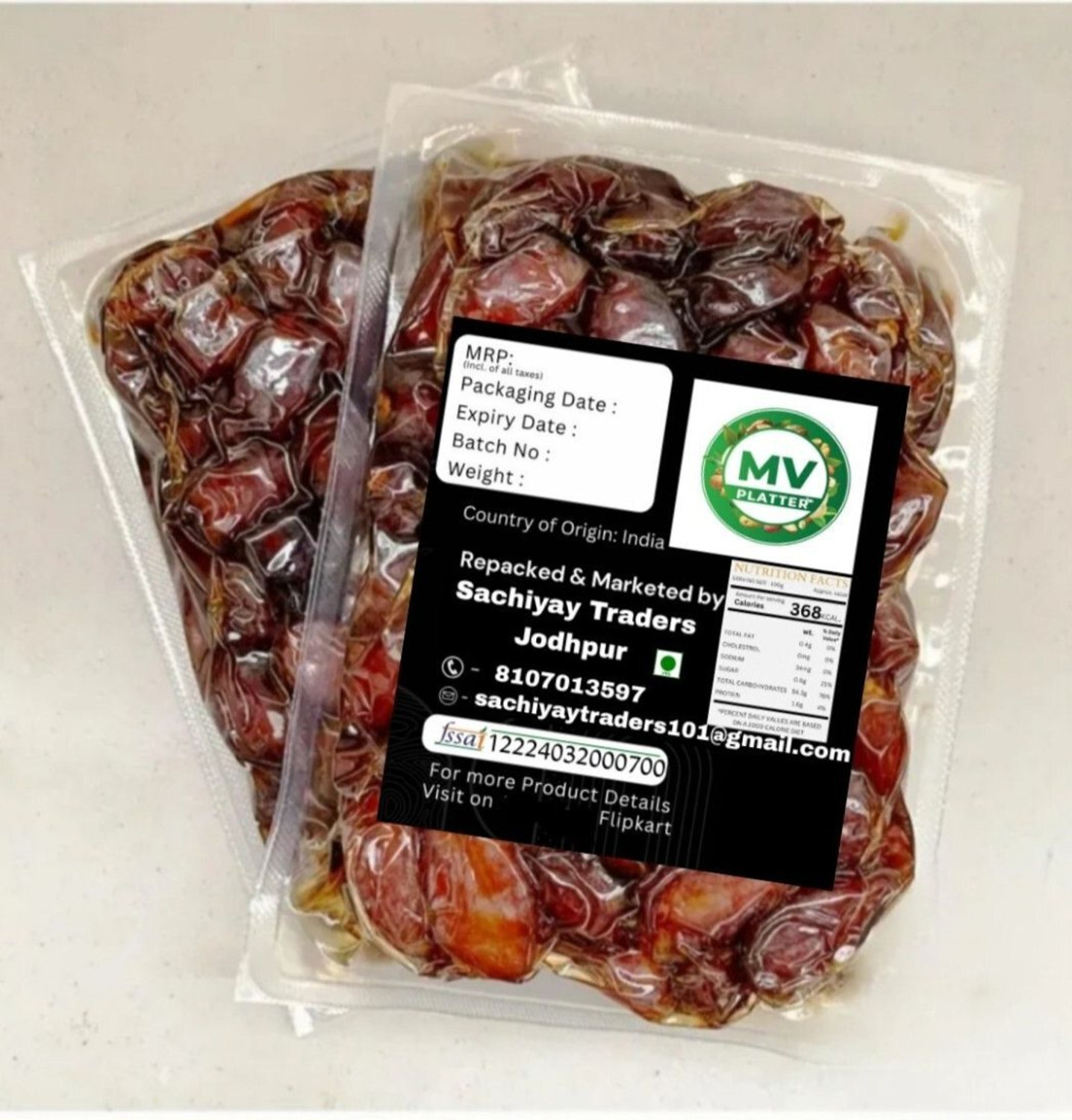 Image of Mv platter Dates Premium Pin khajoor 01 Arabian Zahidi Dates with seeds 500gm-DF1 Dates