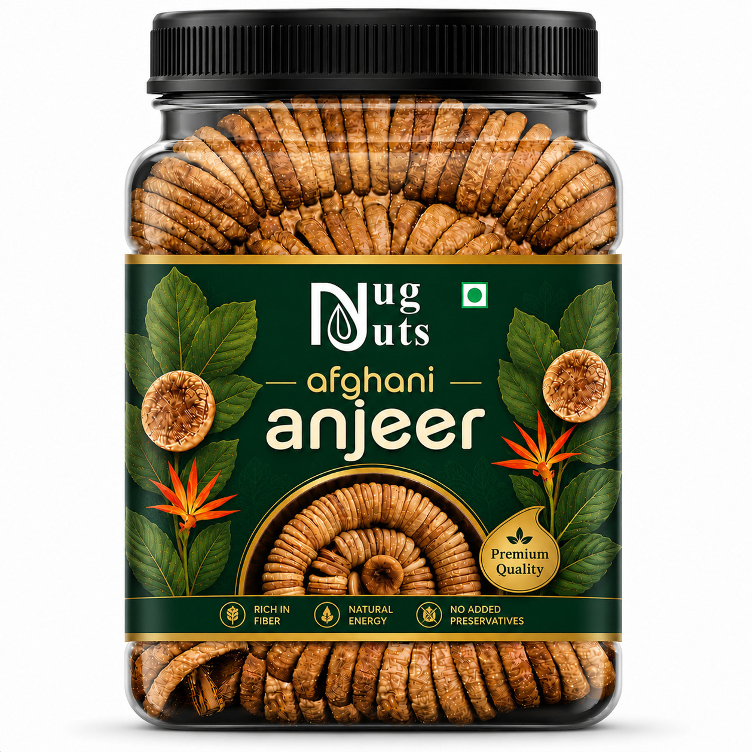 Image of YUGNUTS Afghani Anjeer 1 KG | Sless Sun-Dried Figs with Rich Natural Flavor Figs