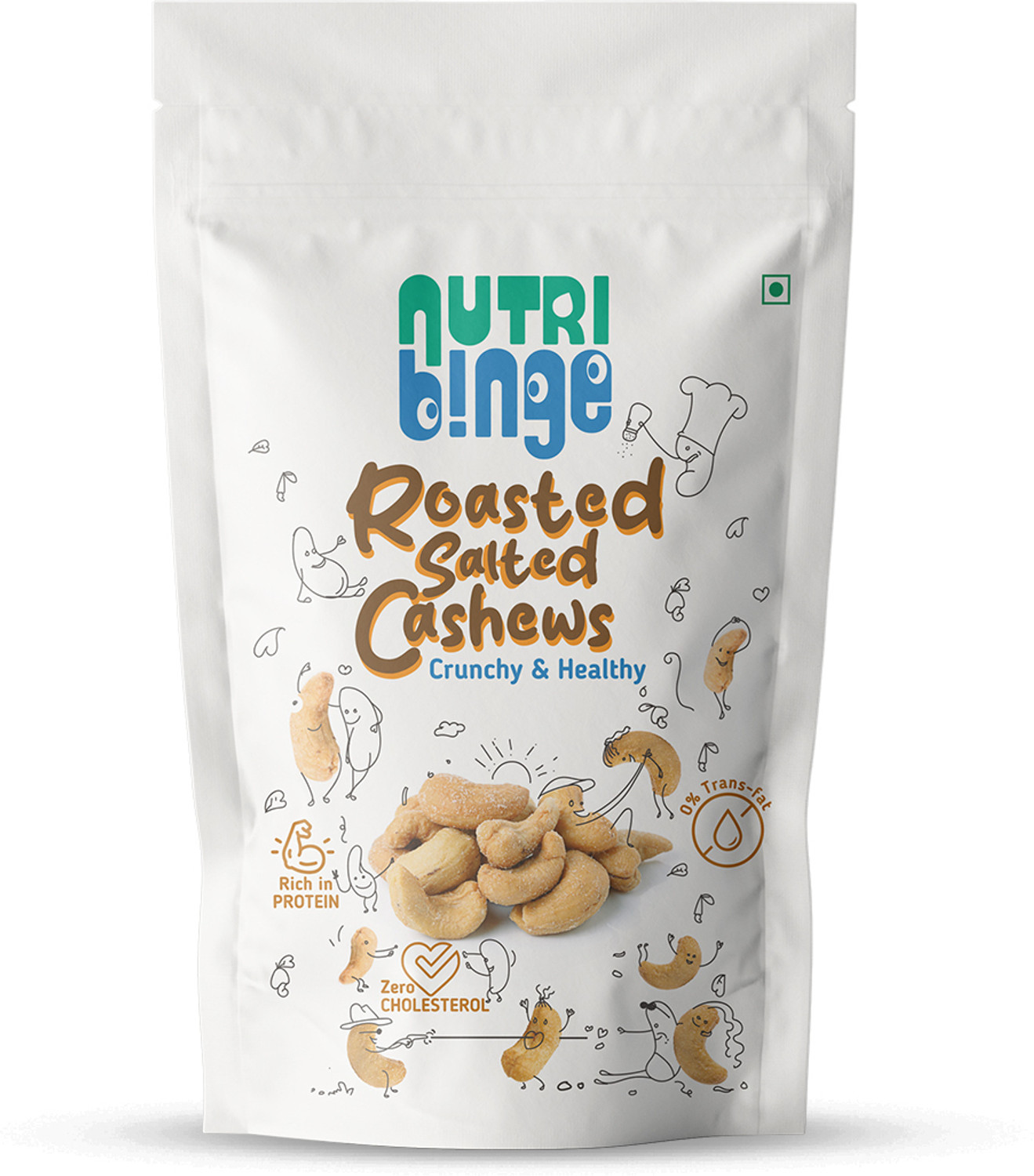 Image of NUTRI BINGE Roasted Salted Cashew 200g Cashews (1 x 200 g)