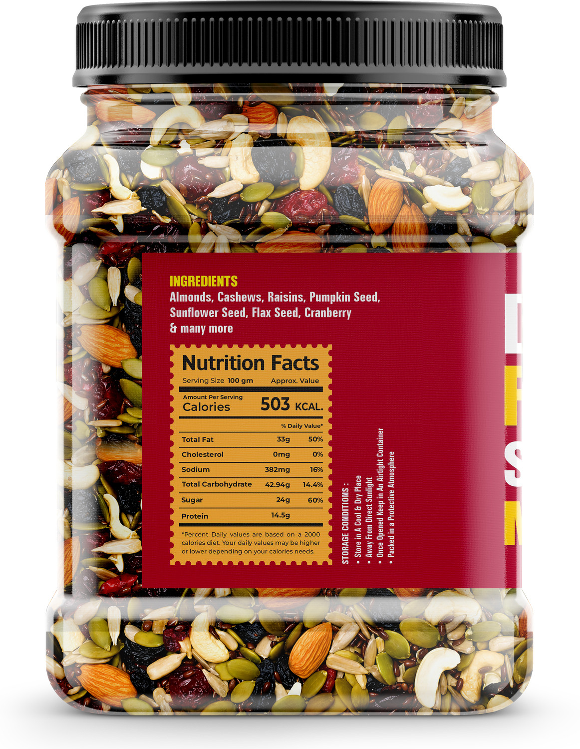 Image of DAILYHERBS Mixed Dry fruit | Mewa Mix Almonds, Cashews, Raisins, Dates, Kiwi, Apricots, Assorted Seeds & Nuts