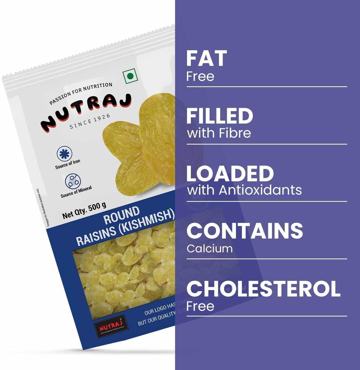 Nutraj Combo of Cashews & Raisins 500g Each - Image 4
