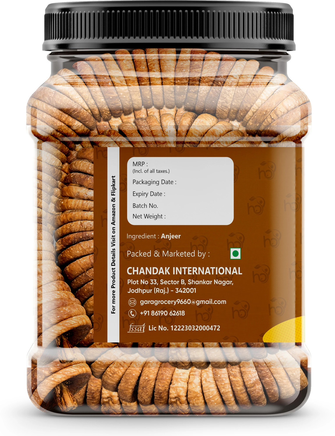 Image of HENLEY Dried Natural Afghani Anjeer 1kg | Rich in Iron | Fibre & Vitamins Dry Figs Figs