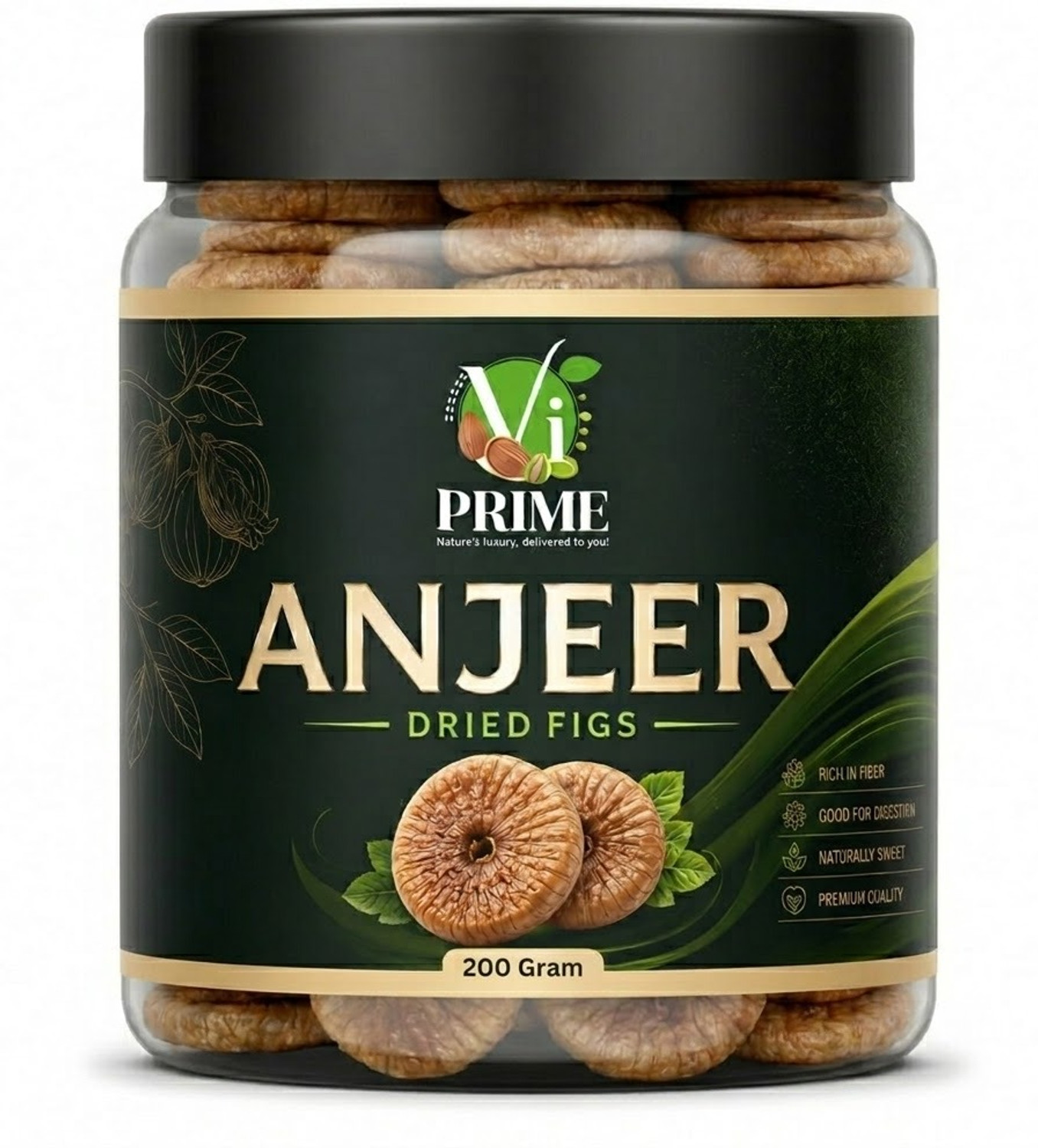 Image of VI PRIME Dried Anjeer | Afghani Premium Dry Figs for Healthy Snacking Figs