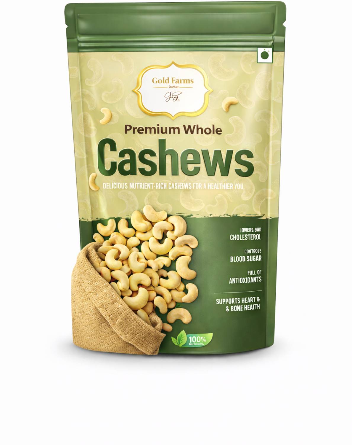 Gold Farms Premium Natural Whole Kazu Cashews Price in India - Buy