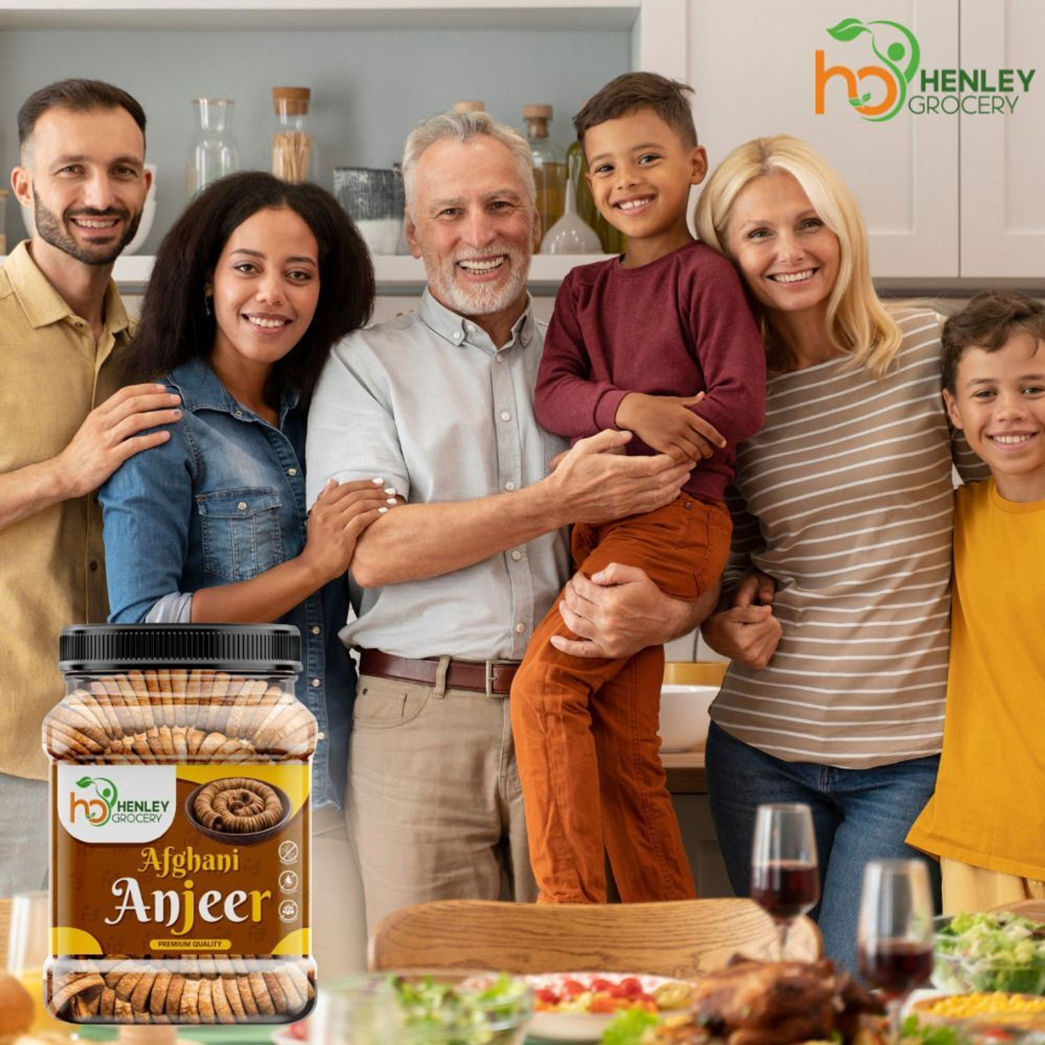 Image of HENLEY Dried Natural Afghani Anjeer 1kg | Rich in Iron | Fibre & Vitamins Dry Figs Figs