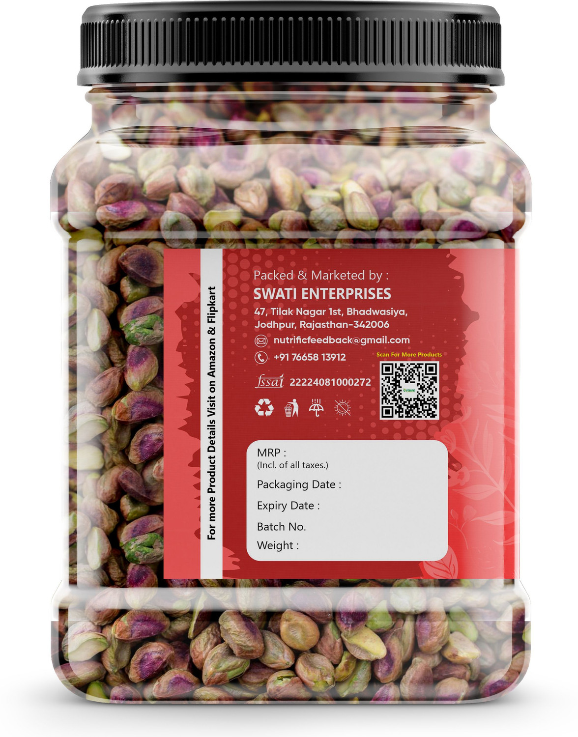 Image of Nutrific Pistachio Without Shell | Raw | Healthy Nuts | Tasty | Natural | Premium Pistachios