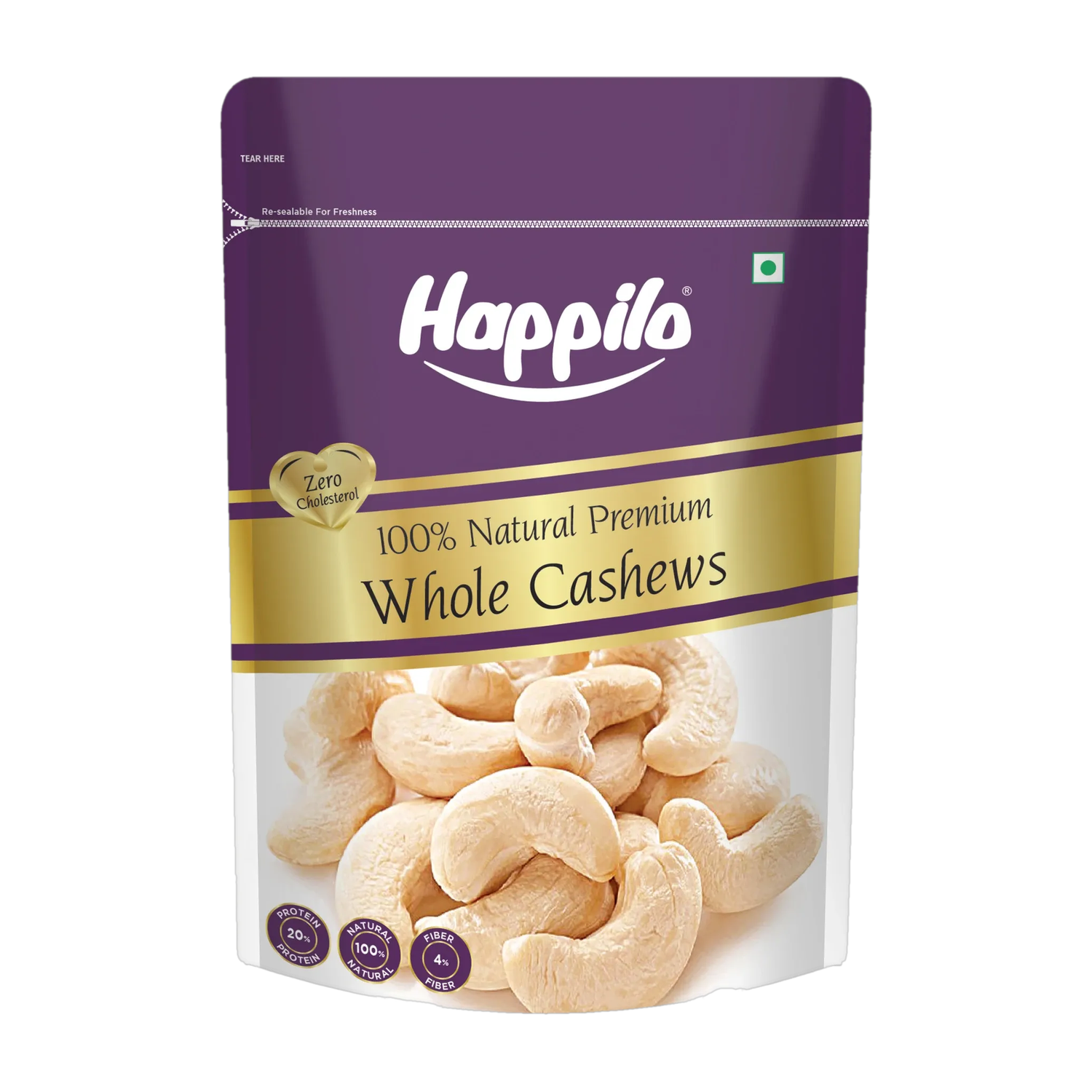 Happilo Premium Natural Whole Kaju/ Cashews