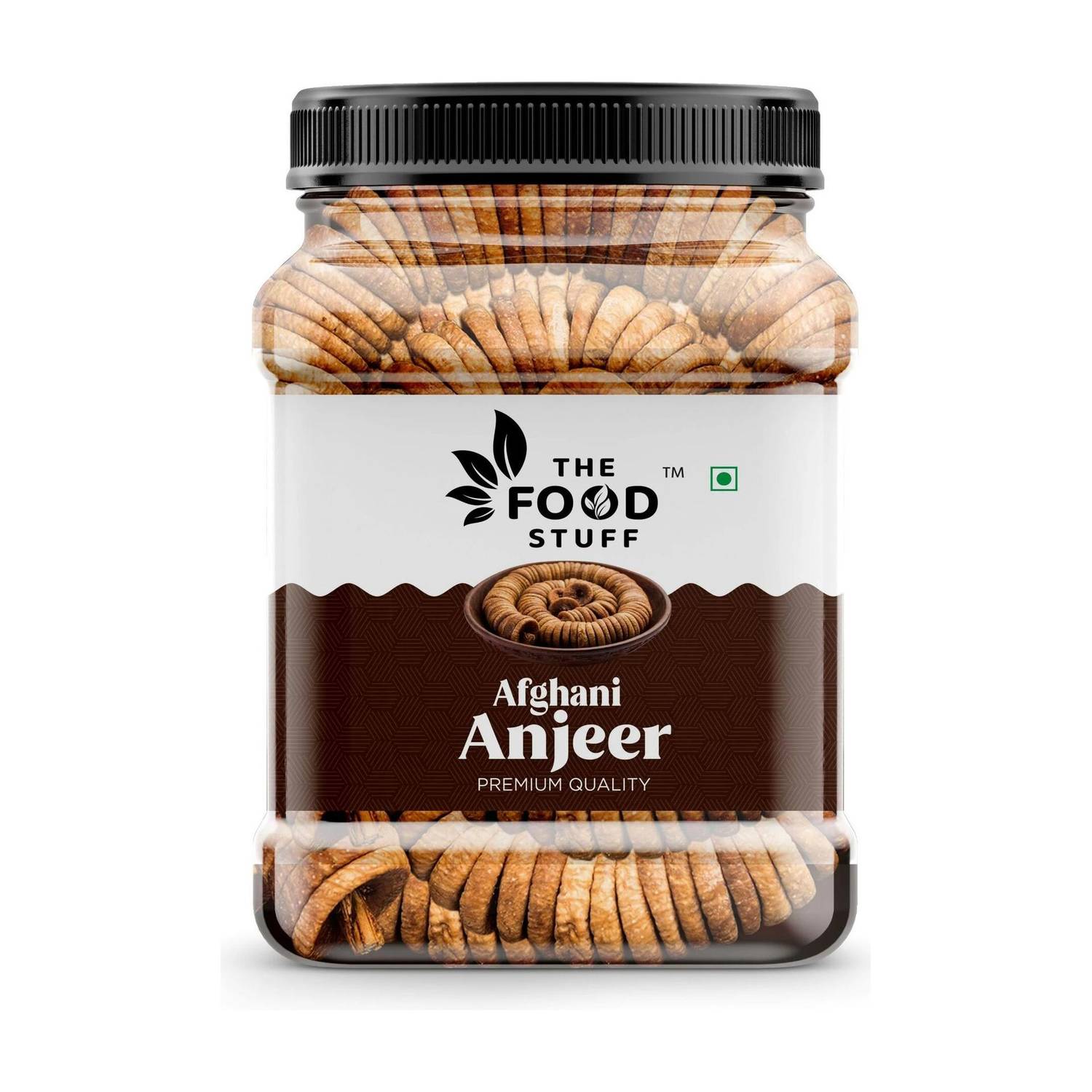 THE FOOD STUFF DRY FIGS PREMIUM ANJEER BOLD AND SOFT FIGS 1KG JAR PACK J3 Figs
