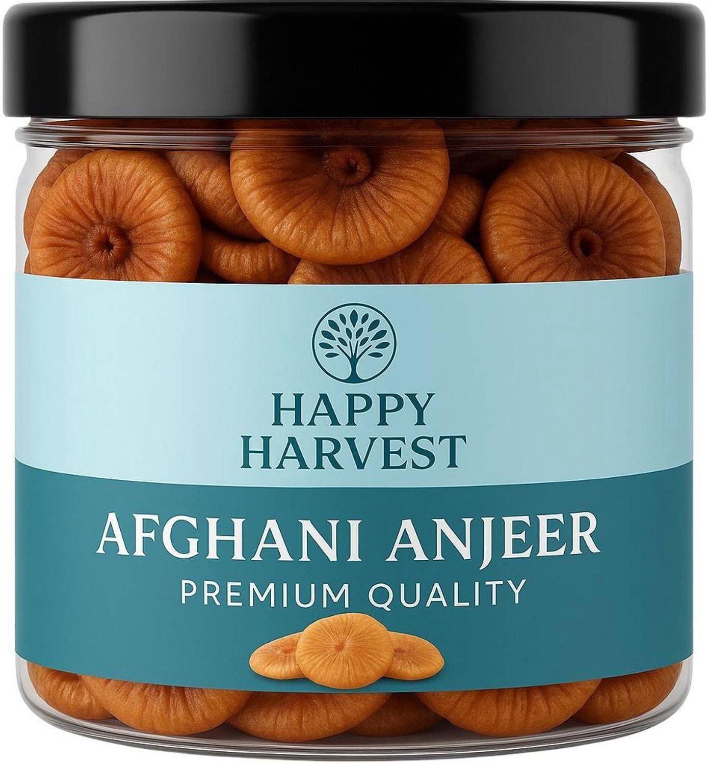 Happy Harvest PREMIUM ANJEER (FIG) 500 GM JAR Figs