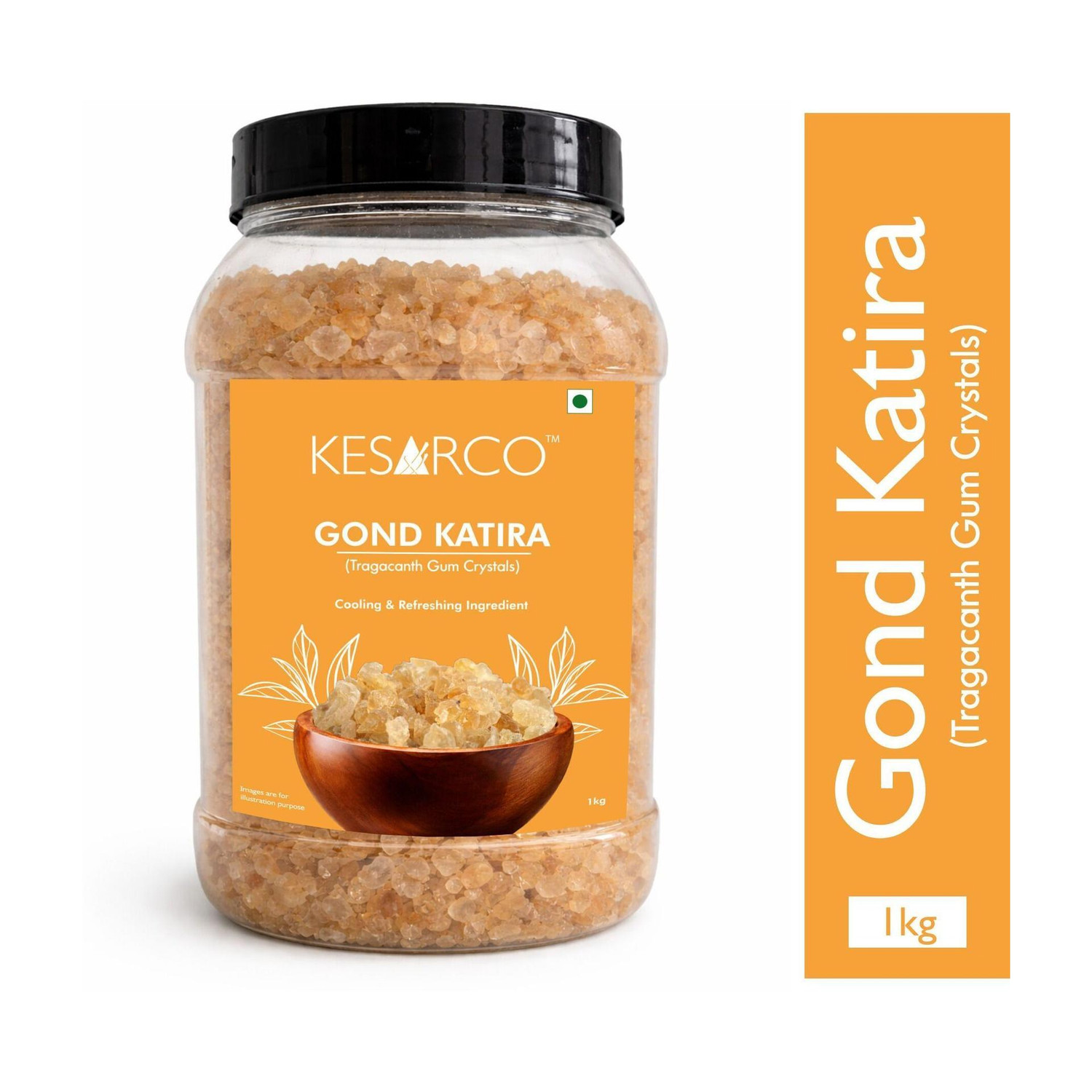 Image of KESARCO Gond Katira Pure (Edible) | Tragacanth Gum | High Cooling Properties | Dried Gum