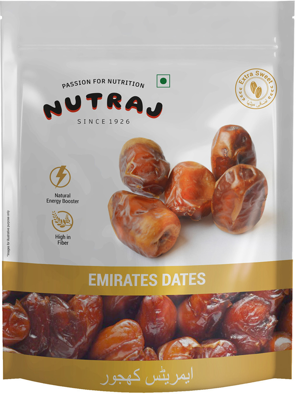 Image of Nutraj Emirate Khalas Dates 500g, Khajoor, Khajur, Dry Fruits Dates