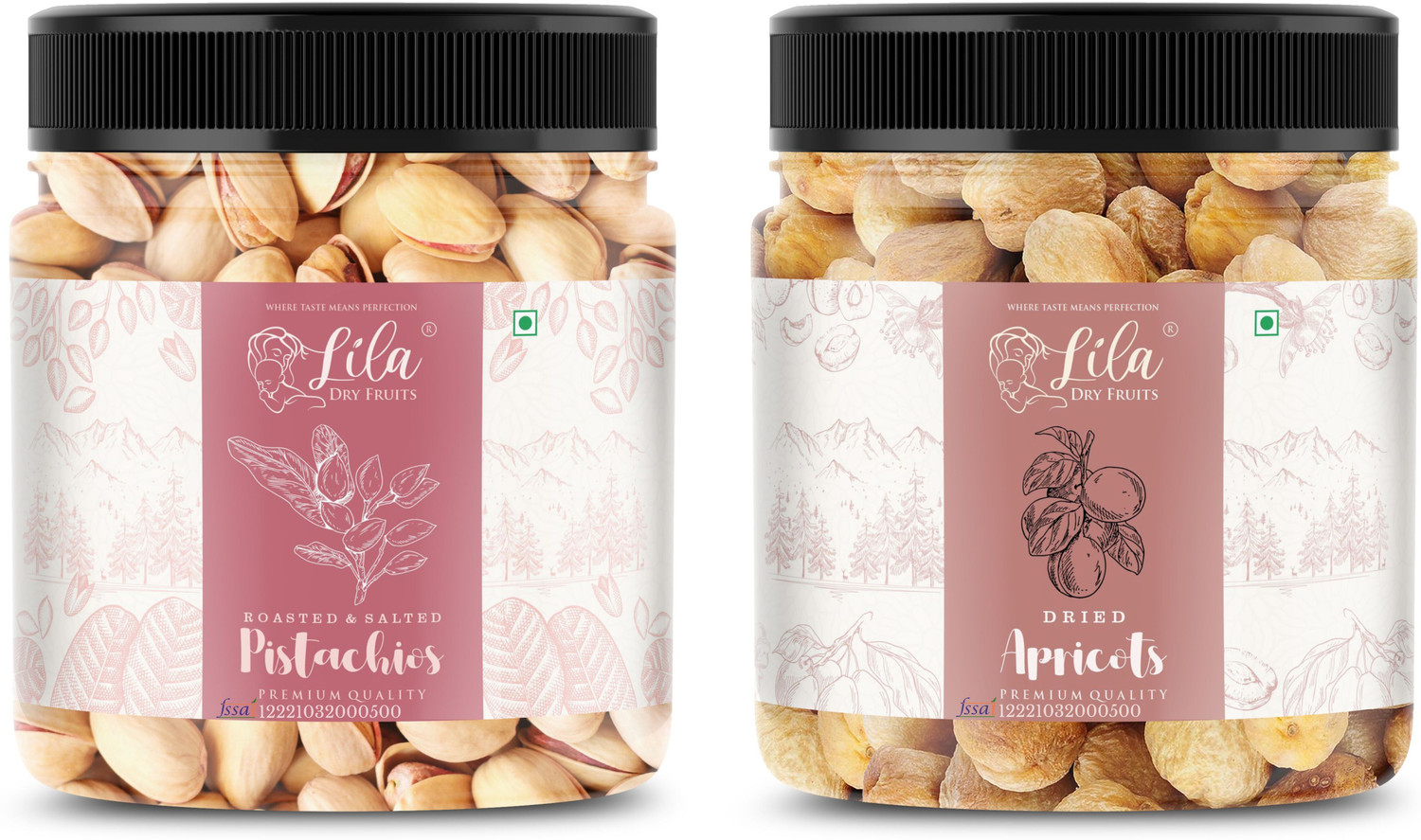Image of lila dry fruits Pistaa Khubani | Healthy and Tasty | Perfect for Gifting Apricots, Pistachios