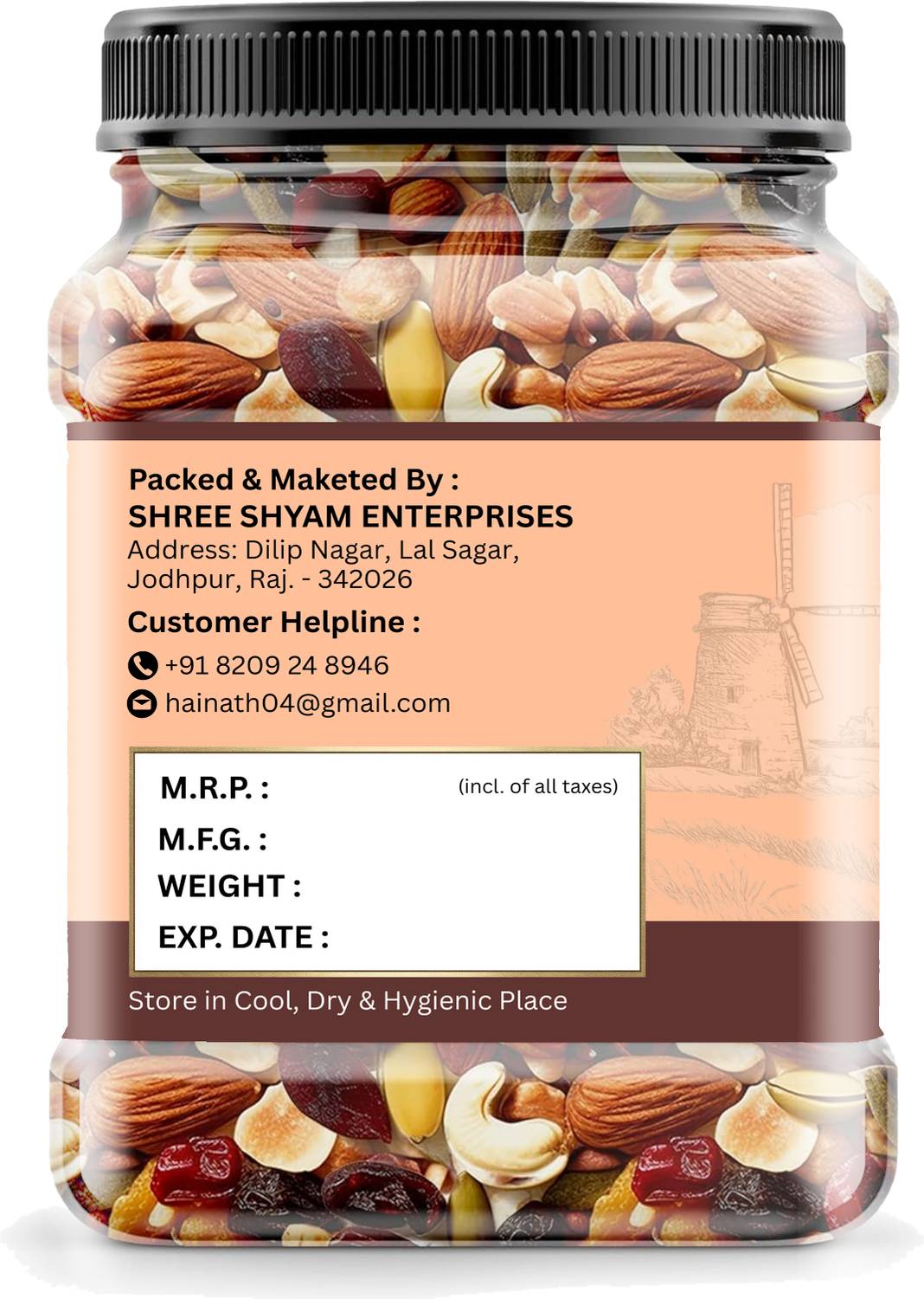 HAI NATH Premium Mixed Dry Fruits 500g Pack of 500 - Image 4