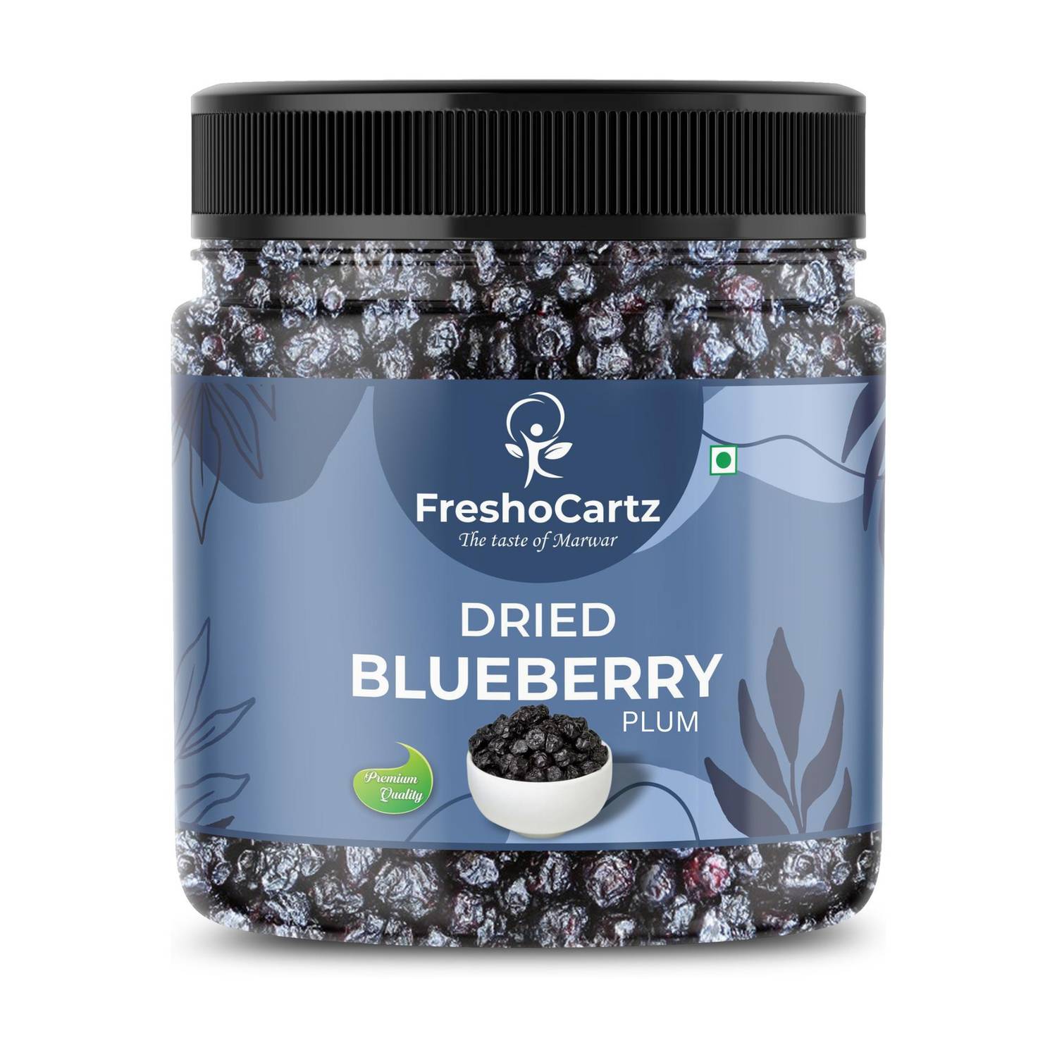 FreshoCartz Dried Blueberry | Unsweetened Blueberries | Rich in Vitamins & Fibers | Blueberry