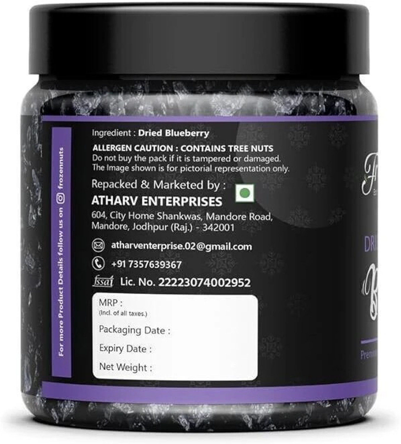 Image of Frozen nuts Blueberries: Tiny Powerhouses of Flavor and Nutrition for Every Meal Blueberry