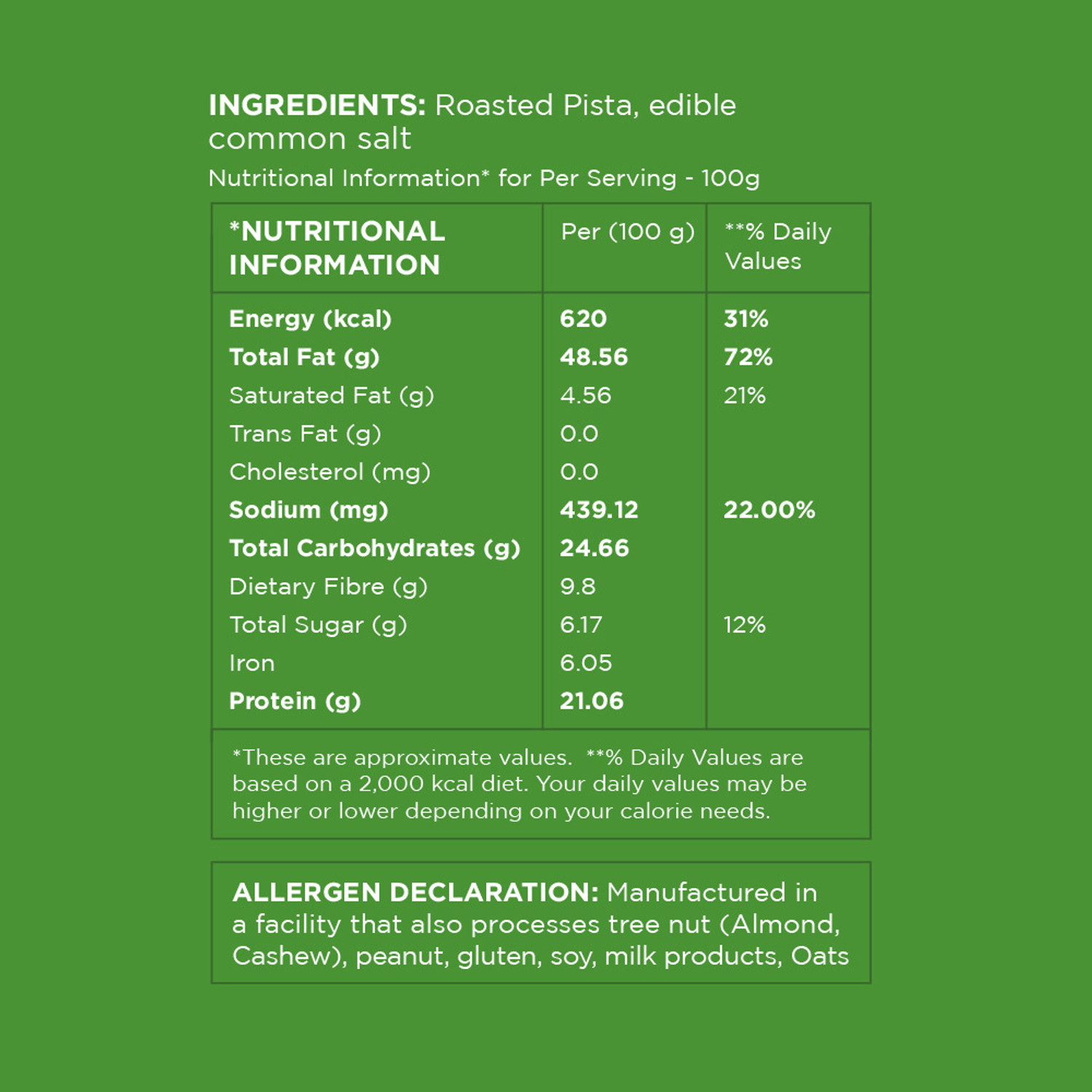 Image of OPEN SECRET Premium Roasted and Salted Pistachios (1 x 500 g)