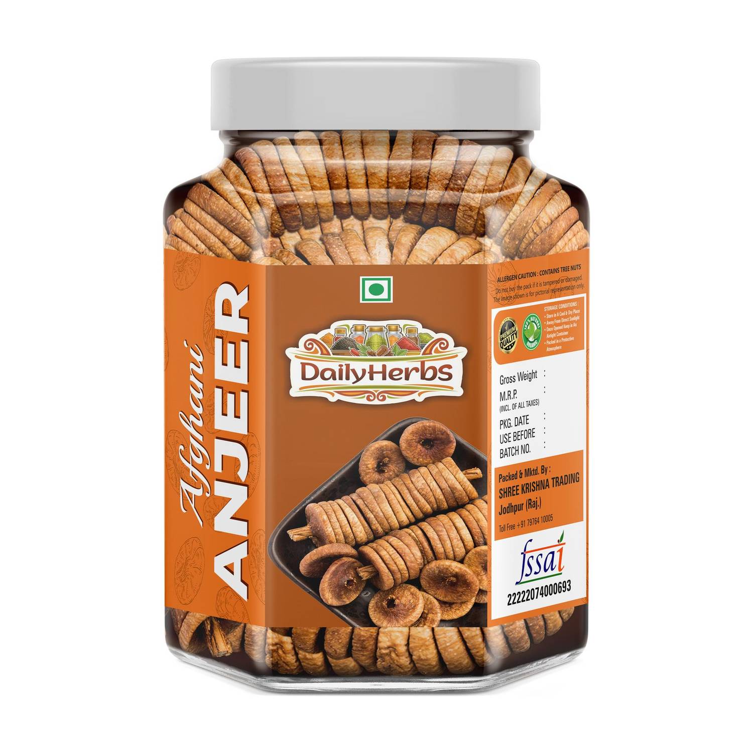DAILYHERBS Dry Figs 200g - Image 1