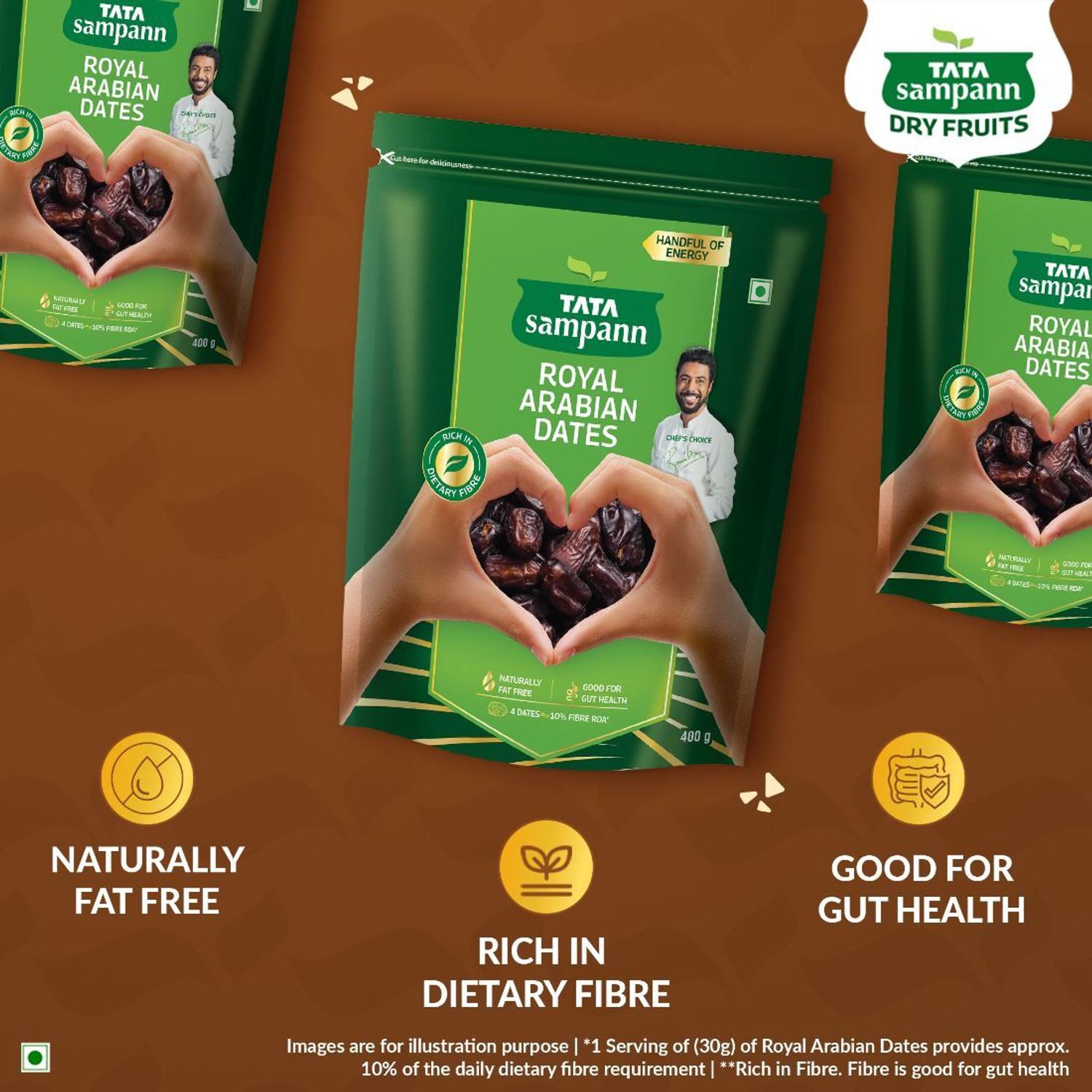 Image of Tata Sampann Royal Arabian Dates 1 400 g Dates